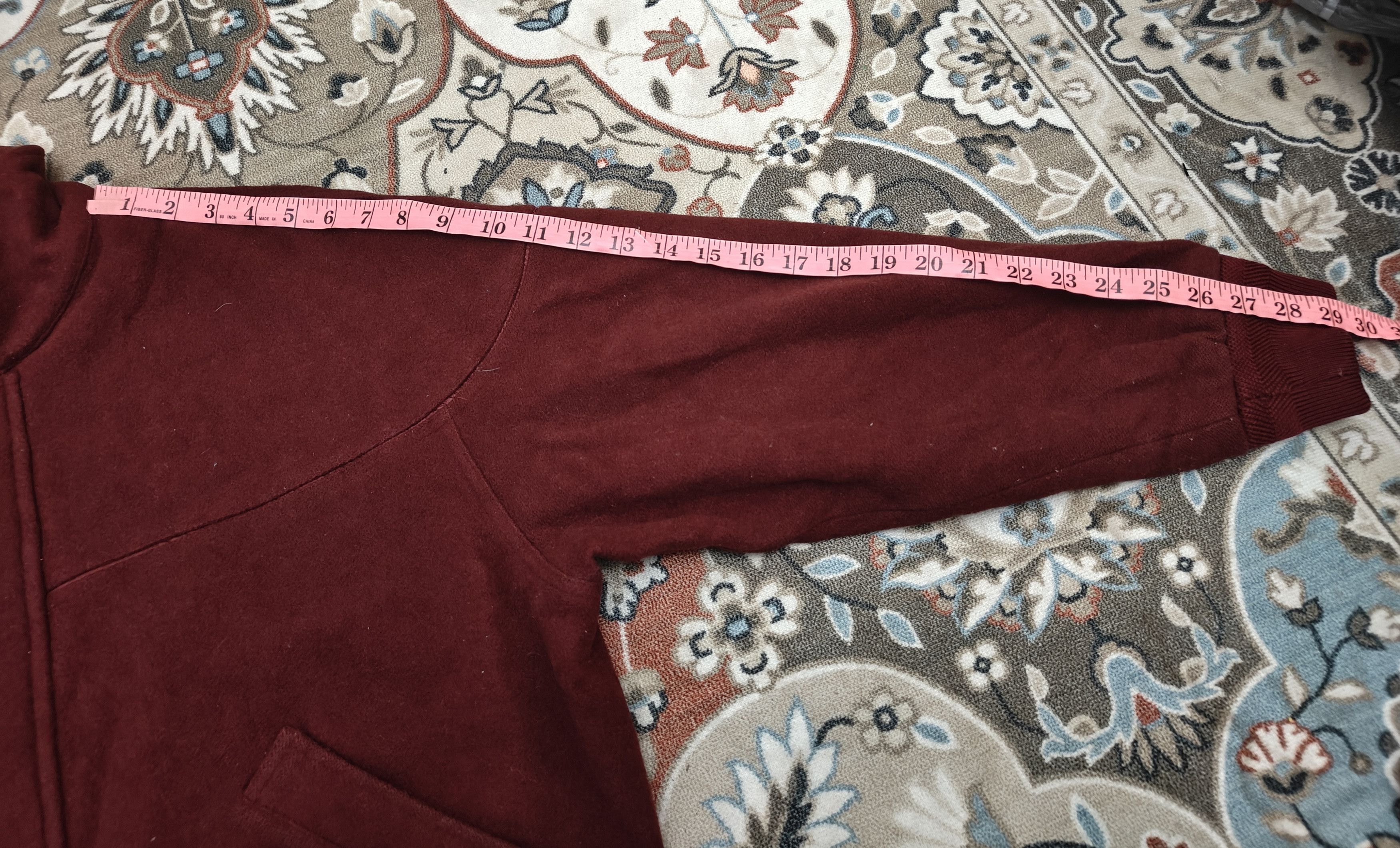 Japanese Brand Vintage Maroon Wool Bomber JAcket Size US M / EU 48-50 / 2 - 8 Thumbnail