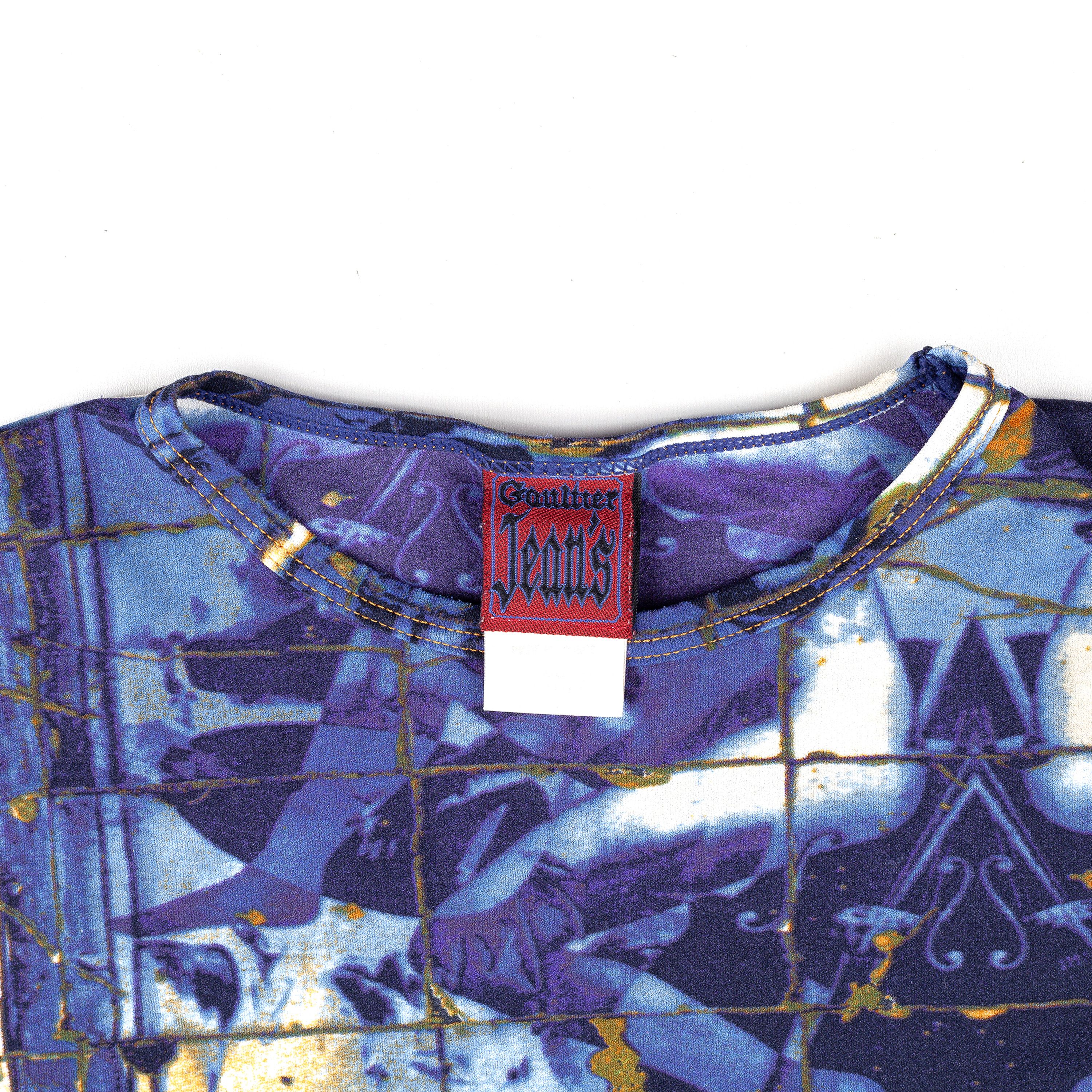 Jean Paul Gaultier Jean Paul Gaultier JPG Printed Tiles Vintage Top (S) Size S / US 4 / IT 40 - 3 Thumbnail