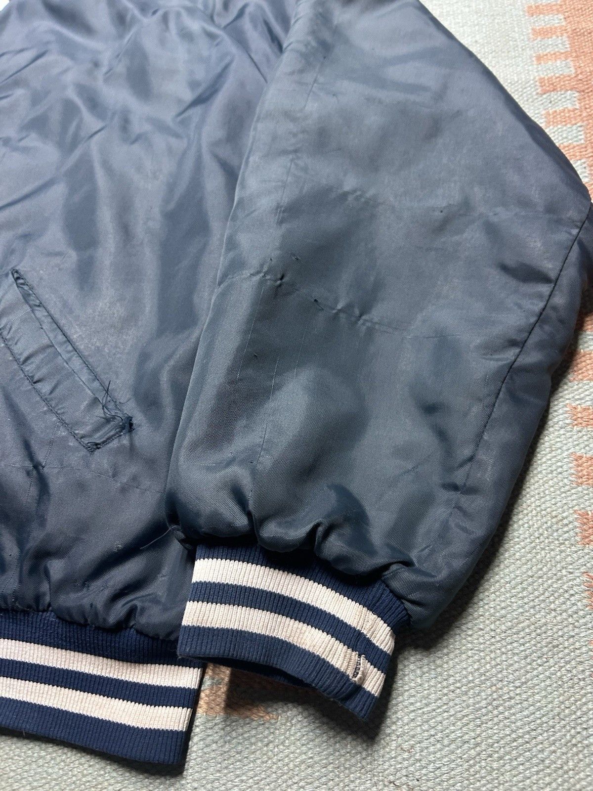 Vintage 80s jacket south little league baseball bay city Michigan XL Size US XL / EU 56 / 4 - 8 Thumbnail