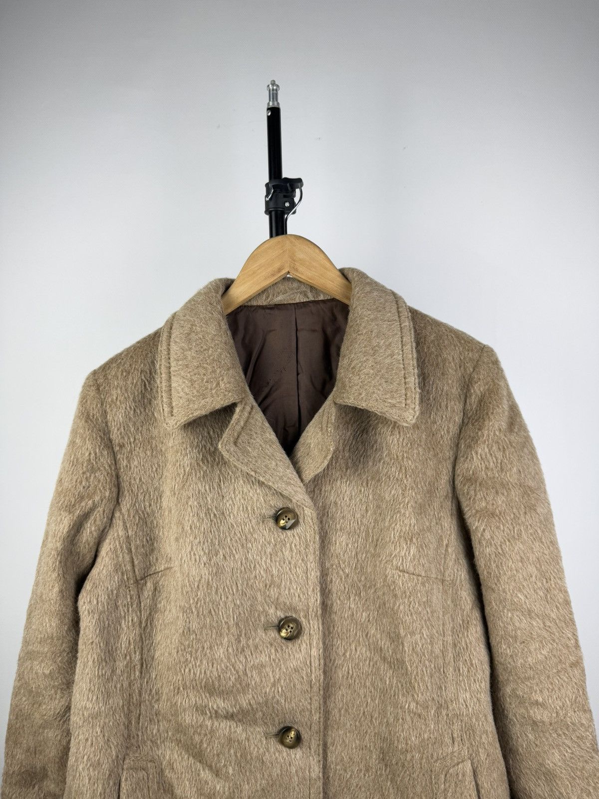Hysteric Glamour × Vintage Vintage 90s Archive 100% Lama Wool Coat Y2K Size L / US 10 / IT 46 - 3 Thumbnail