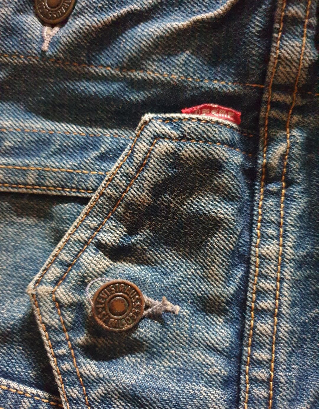 Levi's 💥Vintage Levis big E distressed Made in USA 350 jacket Size US S / EU 44-46 / 1 - 8 Thumbnail