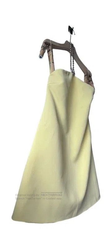Miu Miu Miu Miu Sleeveless Lemon Yellow Midi Dress . Size S / US 4 / IT 40 - 3 Thumbnail
