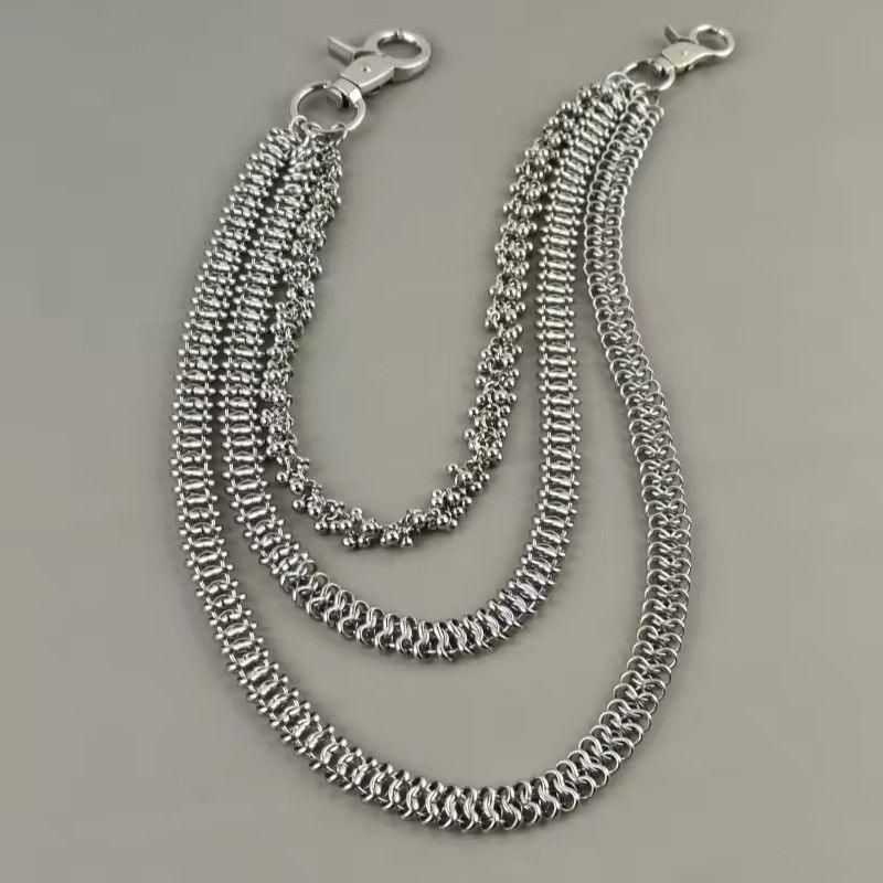 Japanese Brand × Vintage Layered Stainless Steel Wallet Chain Accessories Size ONE SIZE - 3 Thumbnail