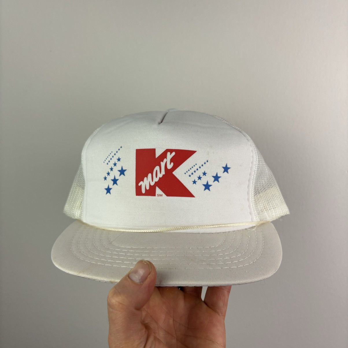 Other VTG 80s 90s K-Mart White Logo Employee Mesh Trucker Snapback Size ONE SIZE - 1 Thumbnail