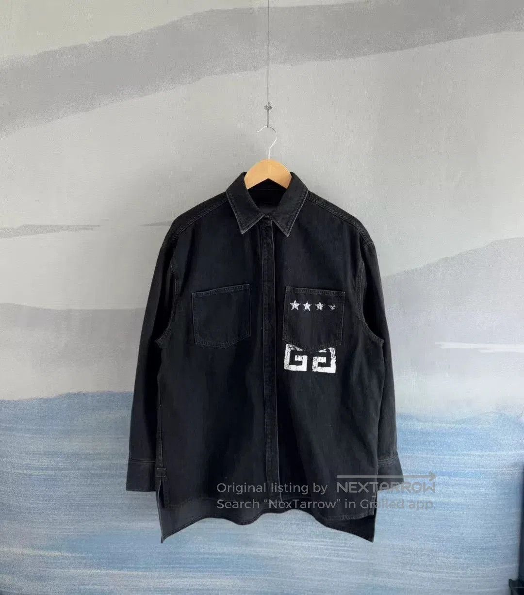 Givenchy givenchy black star 4g denim shirt. Size US M / EU 48-50 / 2 - 1 Thumbnail