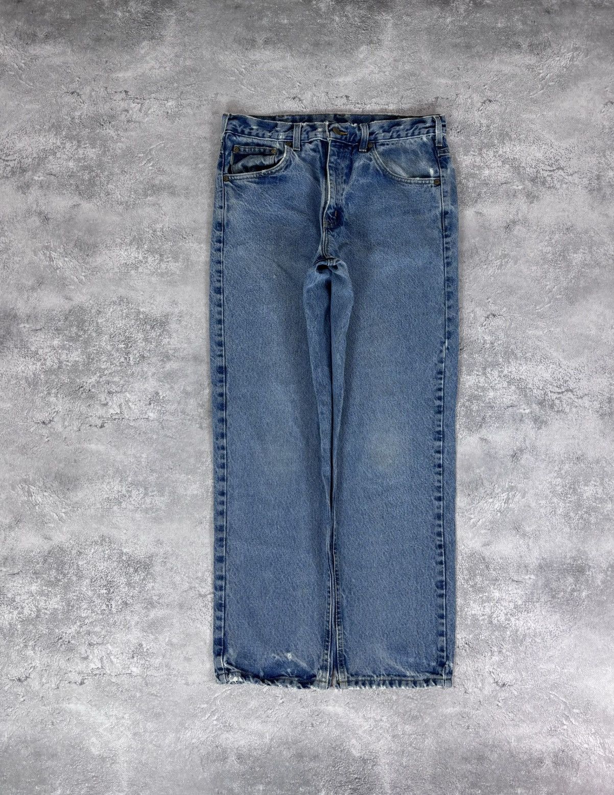 Carhartt Vintage Carhartt Men’s Faded Blue Denim Jeans Relaxed Fit Size US 33 - 2 Thumbnail