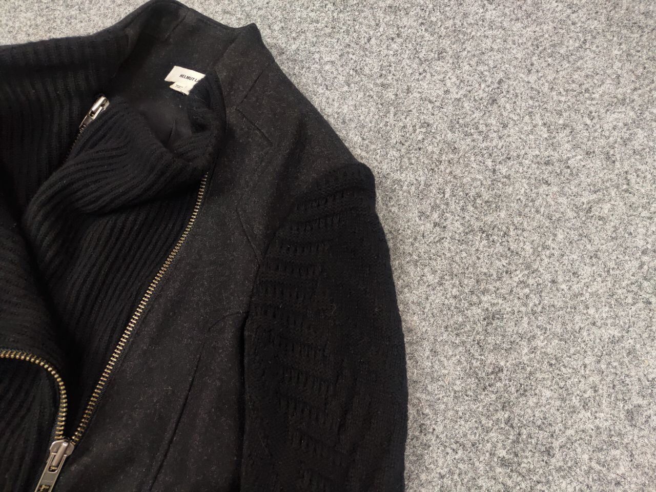 Helmut Lang Helmut Lang Asymmetric combined knit fabric Womens jacket Size S / US 4 / IT 40 - 5 Thumbnail
