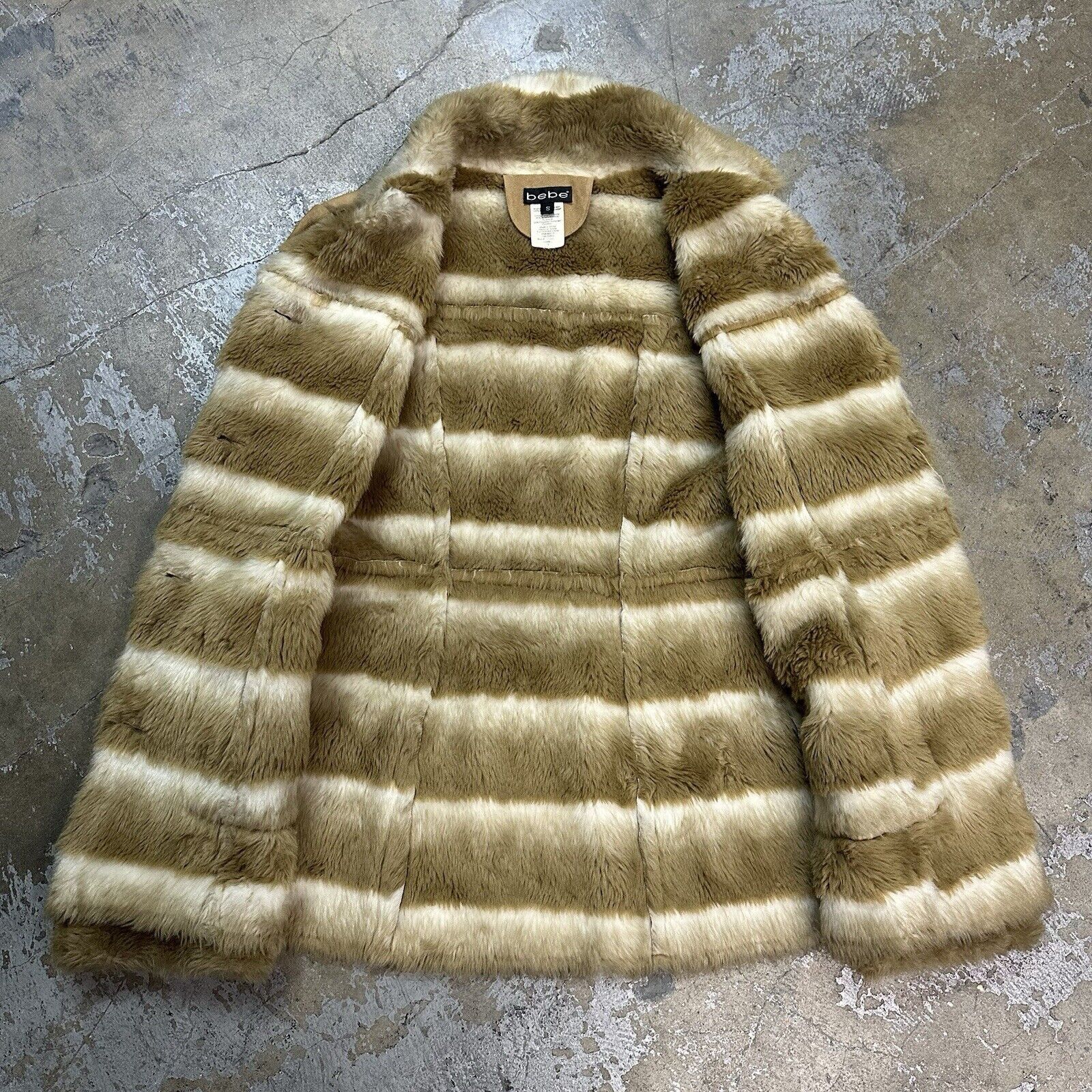 Bebe × Diesel × Von Dutch Vintage Y2K Bebe Fur Lined Afghan Coat Jacket Small Women Size S / US 4 / IT 40 - 2 Thumbnail