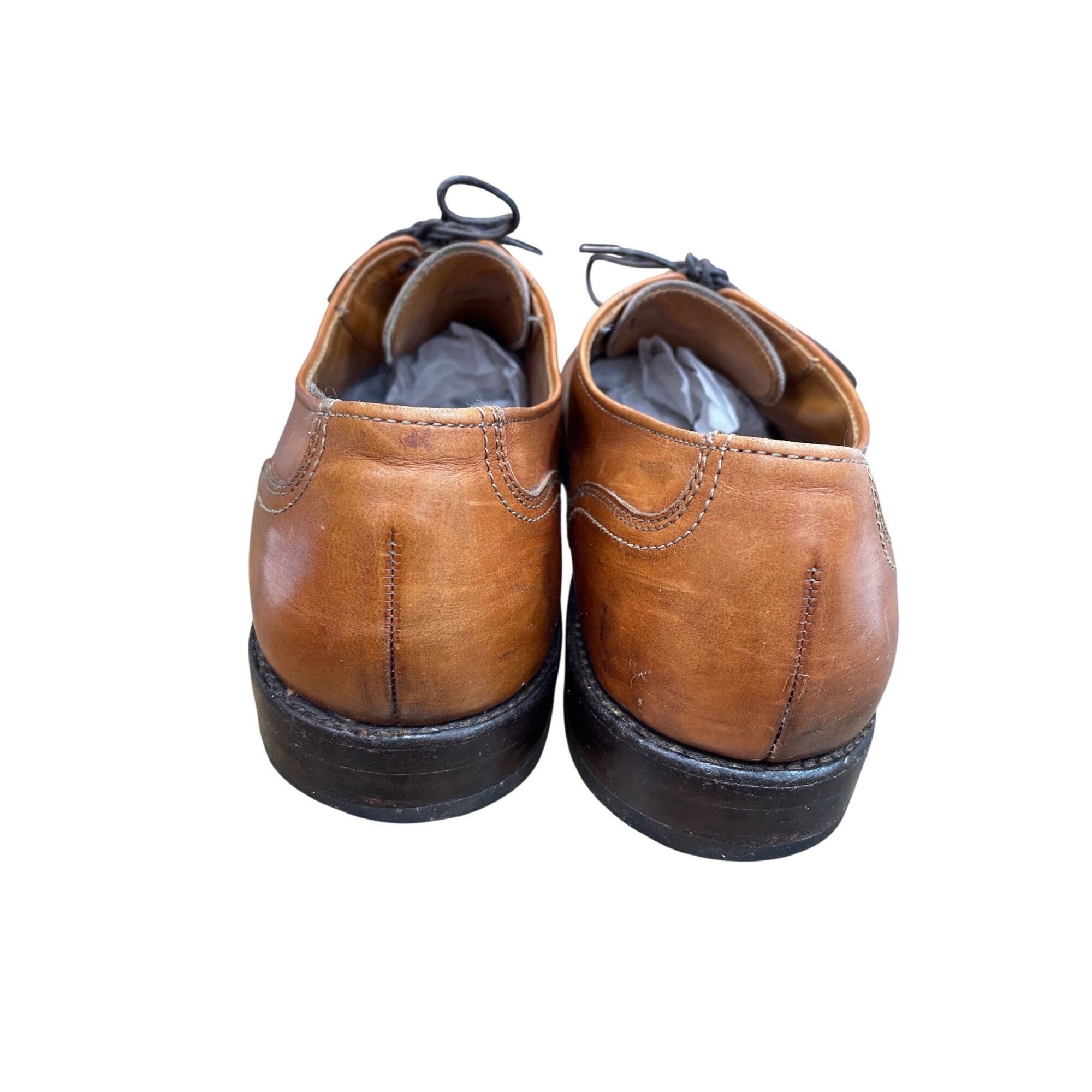 Allen Edmonds Allen Edmonds Brookwood mens brown leather cap toe oxford sh Size US 13 / EU 46 - 11 Thumbnail