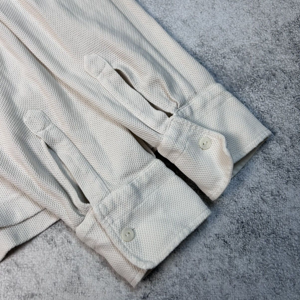 Loro Piana Luxury Loro Piana White Long-Sleeve Polo Made in Italy Size US XL / EU 56 / 4 - 5 Thumbnail