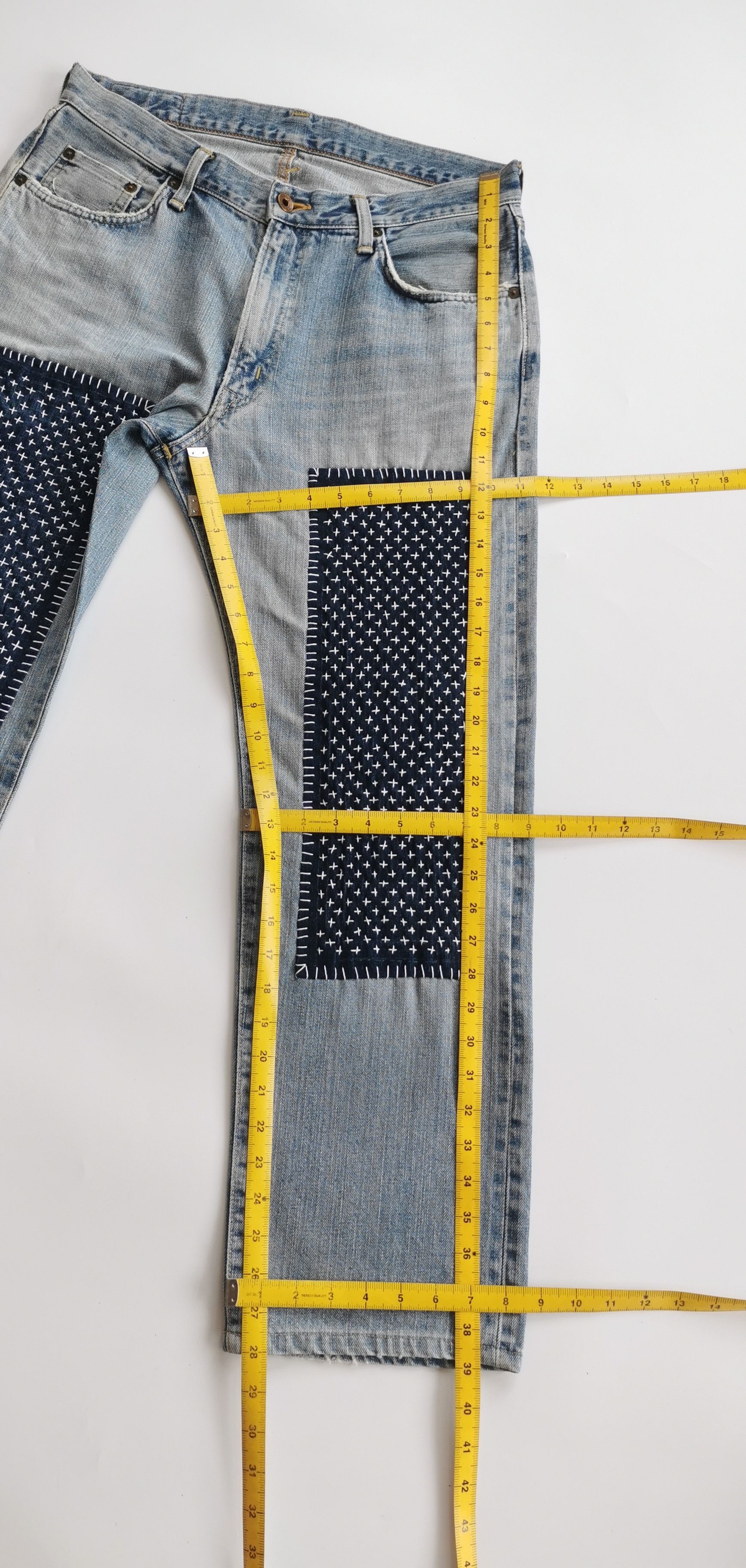 Kapital Edwin Selvedge Sashiko,Boro Kapital Inspired Size US 33 - 7 Thumbnail