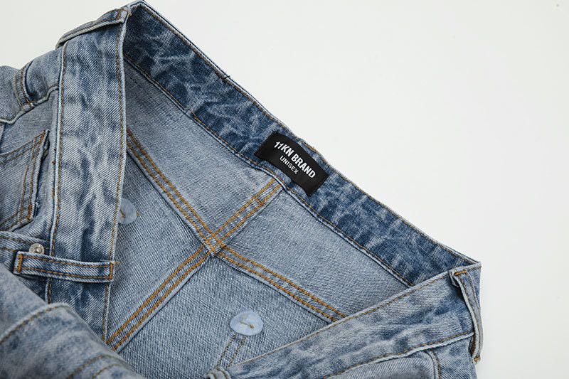 Japanese Brand Street style men's loose-fitting flared cleanfit retro jeans Size US 32 / EU 48 - 4 Thumbnail