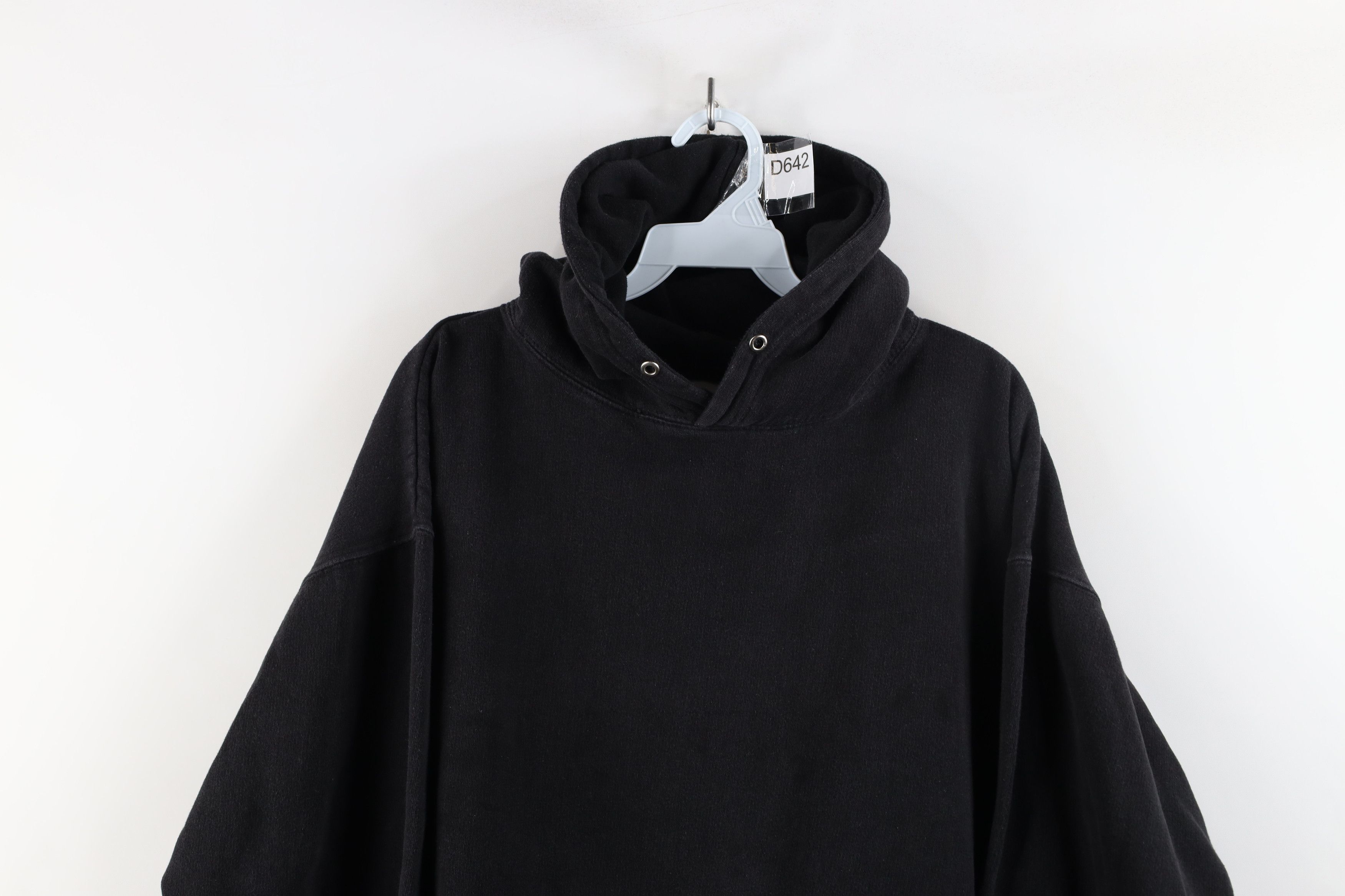 Vintage Vintage 90s Y2K Streetwear Cropped Boxy Fit Hoodie Black Size US M / EU 48-50 / 2 - 2 Thumbnail