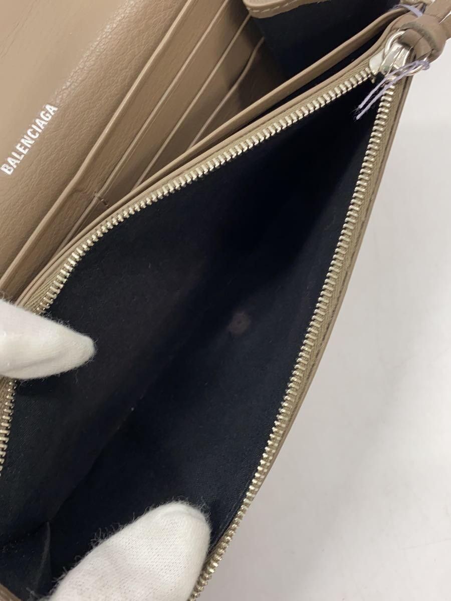 Balenciaga Balenciaga Leather Long Wallet Beige Size ONE SIZE - 5 Thumbnail