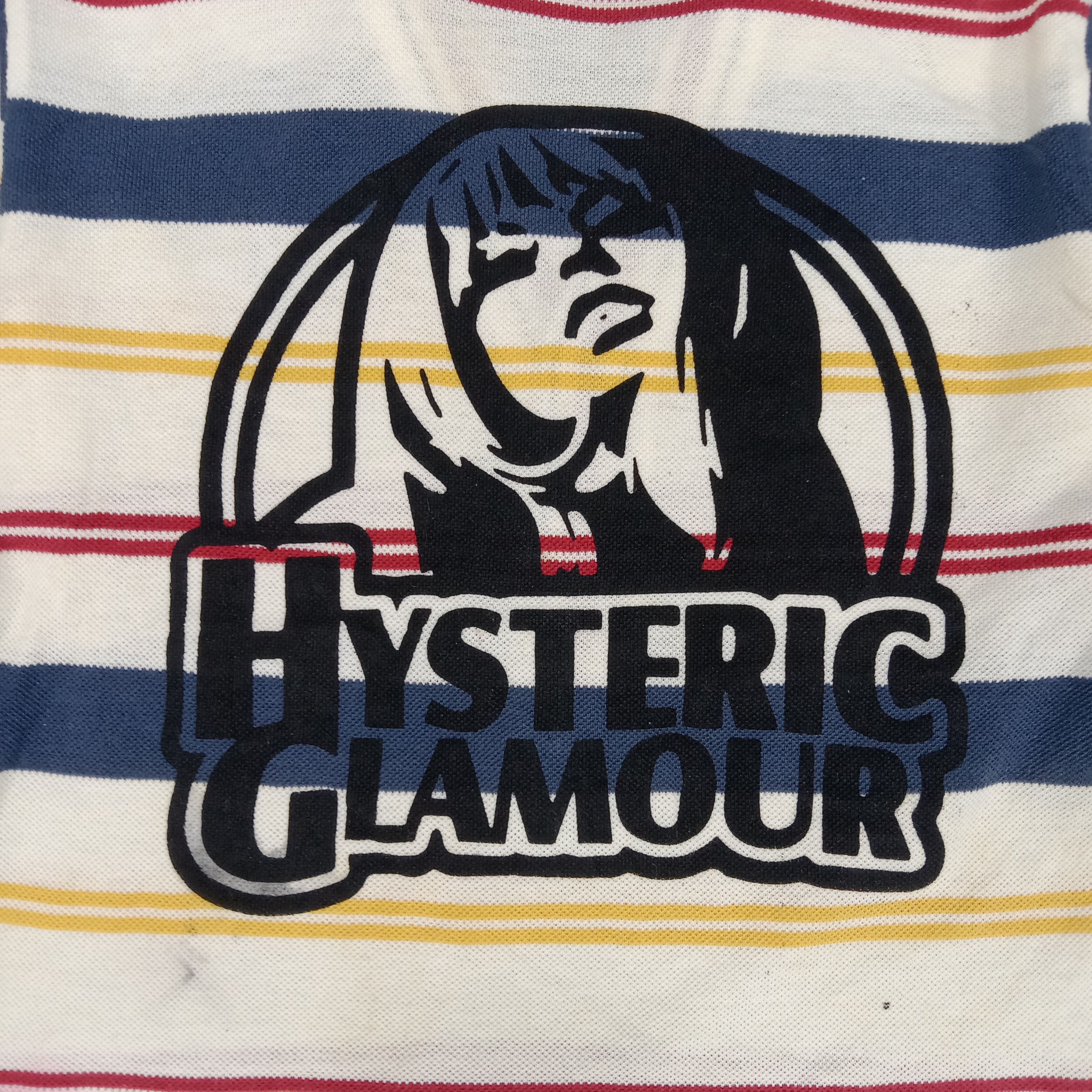 Hysteric Glamour × Japanese Brand × Vintage Hsyteric Glamour Japanese Brand Striped Polos Size XS / US 0-2 / IT 36-38 - 2 Thumbnail