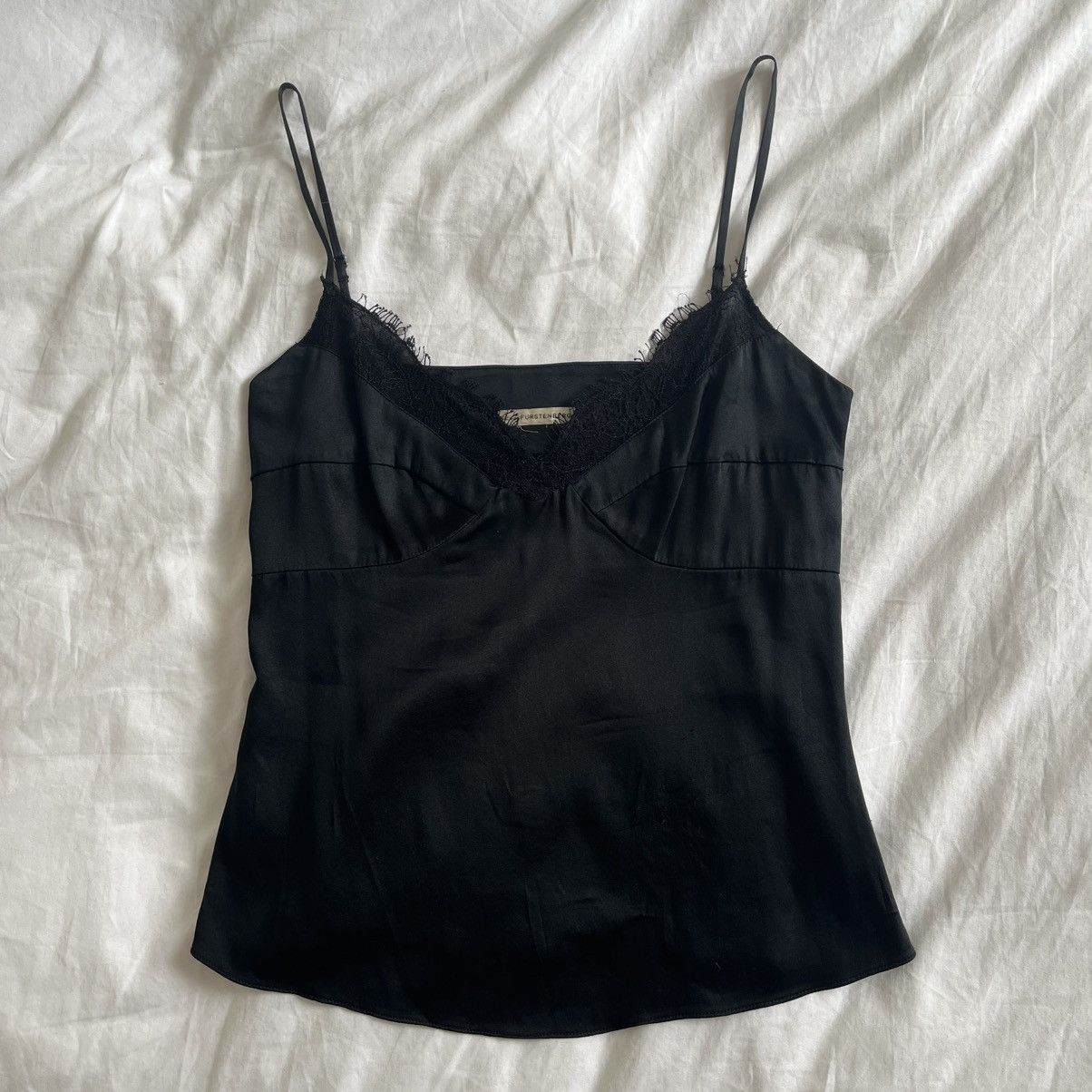Diane von Furstenberg Diane Von Furstenberg Tank Top with Lace Trim Size S / US 4 / IT 40 - 1 Thumbnail