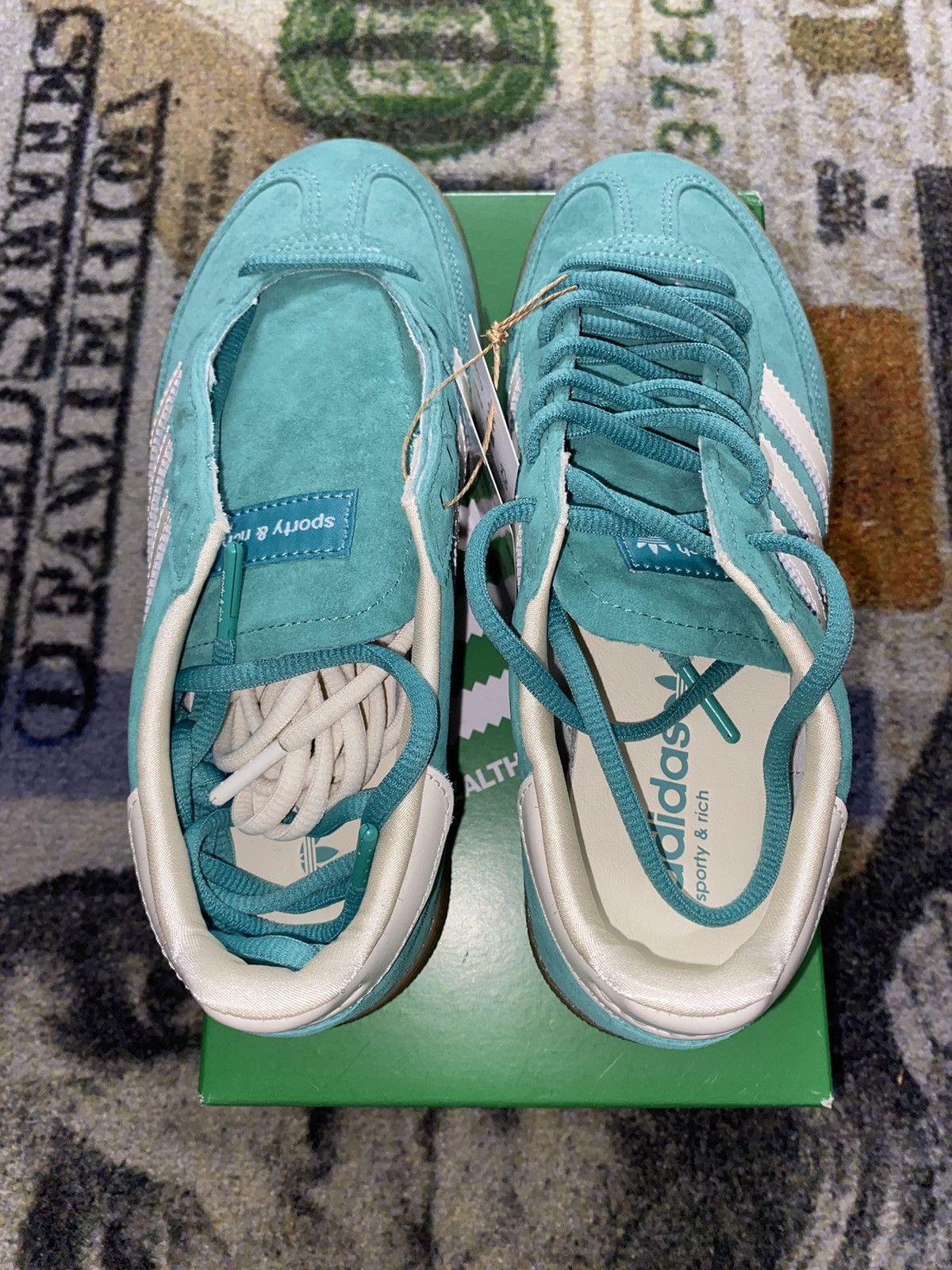 Adidas × Sporty & Rich Adidas Handball Spezial Sporty & Rich Green Size US 11 / EU 44 - 5 Thumbnail
