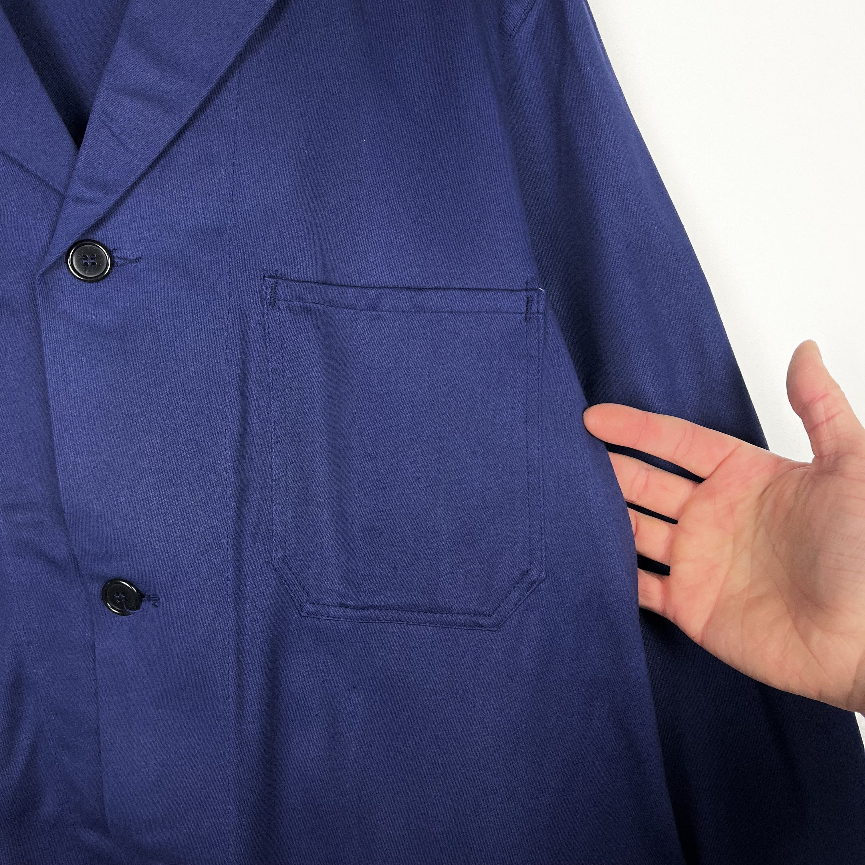 Le Laboureur Vintage French Sanfor 3-Pocket Work Jacket 80’s Size US M / EU 48-50 / 2 - 15 Thumbnail