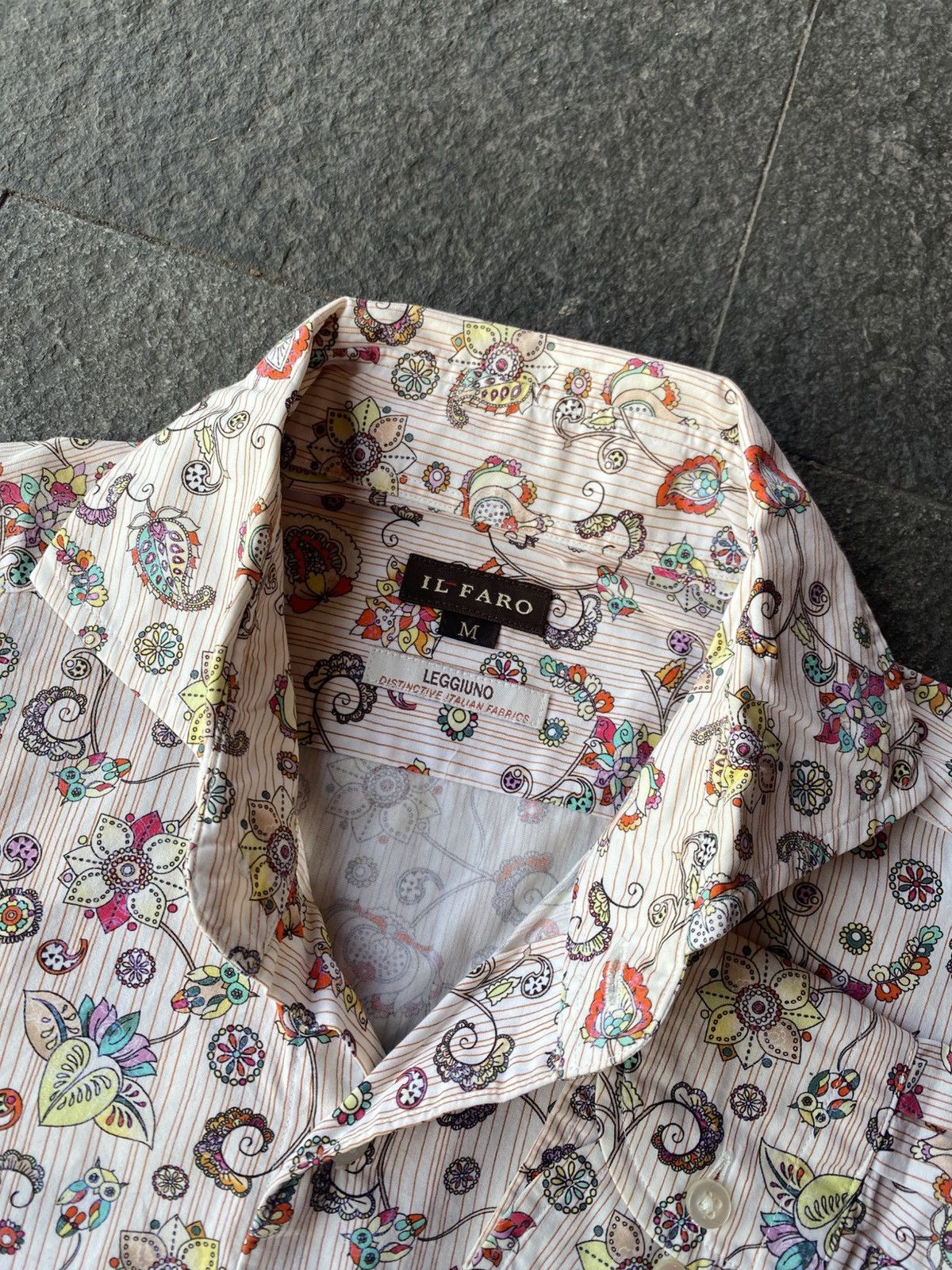 Designer il faro italian designer shirts button ups Size US L / EU 52-54 / 3 - 7 Thumbnail