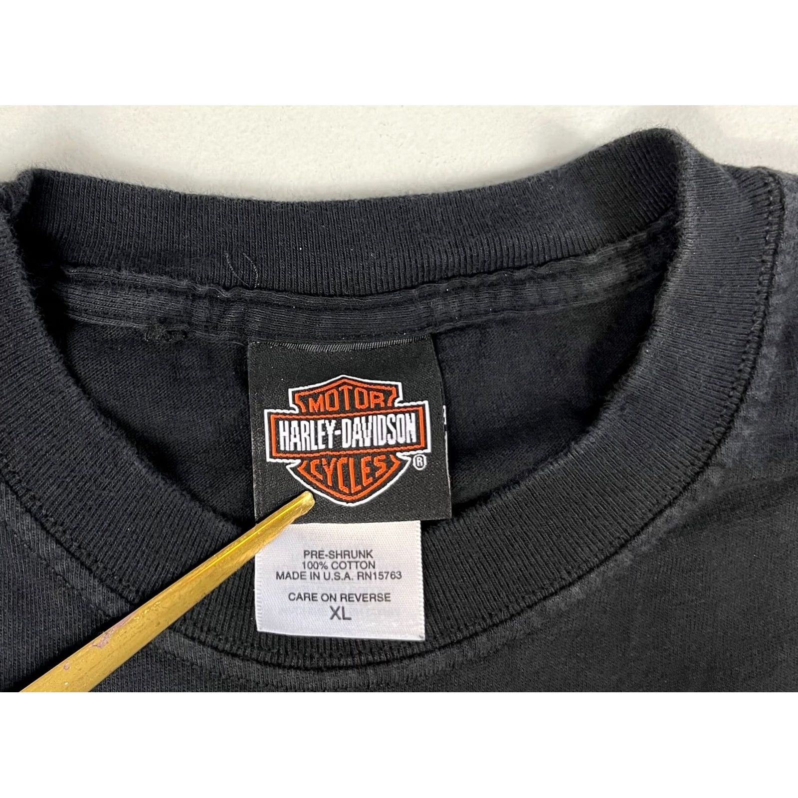 Harley Davidson Vintage Harley Davidson 100 Years T-Shirt R.K. Stratman Made in USA - XL Size - Black Size US XL / EU 56 / 4 - 6 Thumbnail