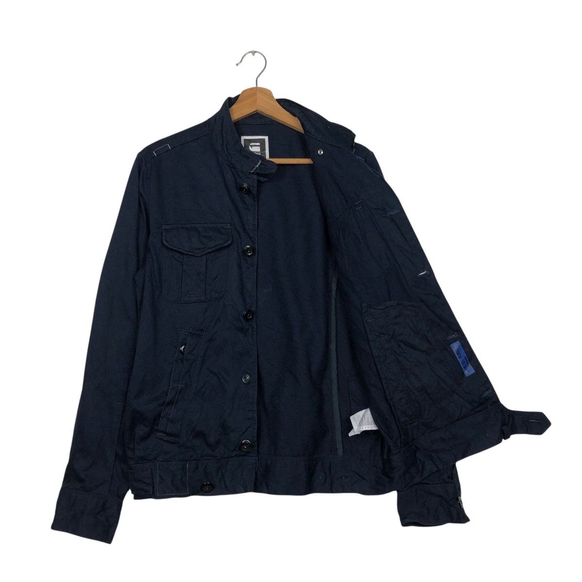 G-Star 📌Vintage Biker Jacket G Star Raw Multi Pocket Bondage Style Size US S / EU 44-46 / 1 - 10 Thumbnail
