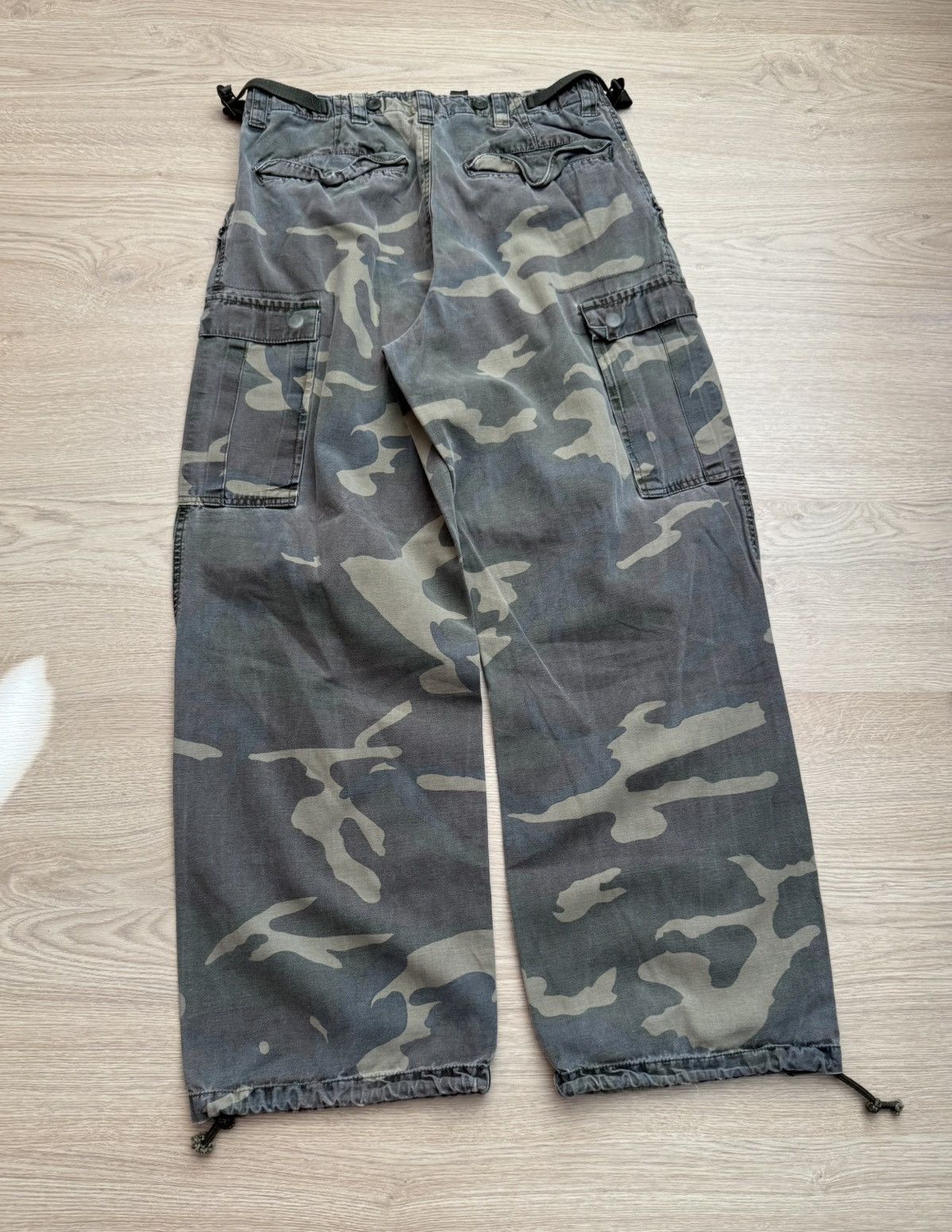 H&M Vintage 00s H&M y2k Japanese Baggy Camo Military Cargo Pants Size US 32 / EU 48 - 7 Thumbnail