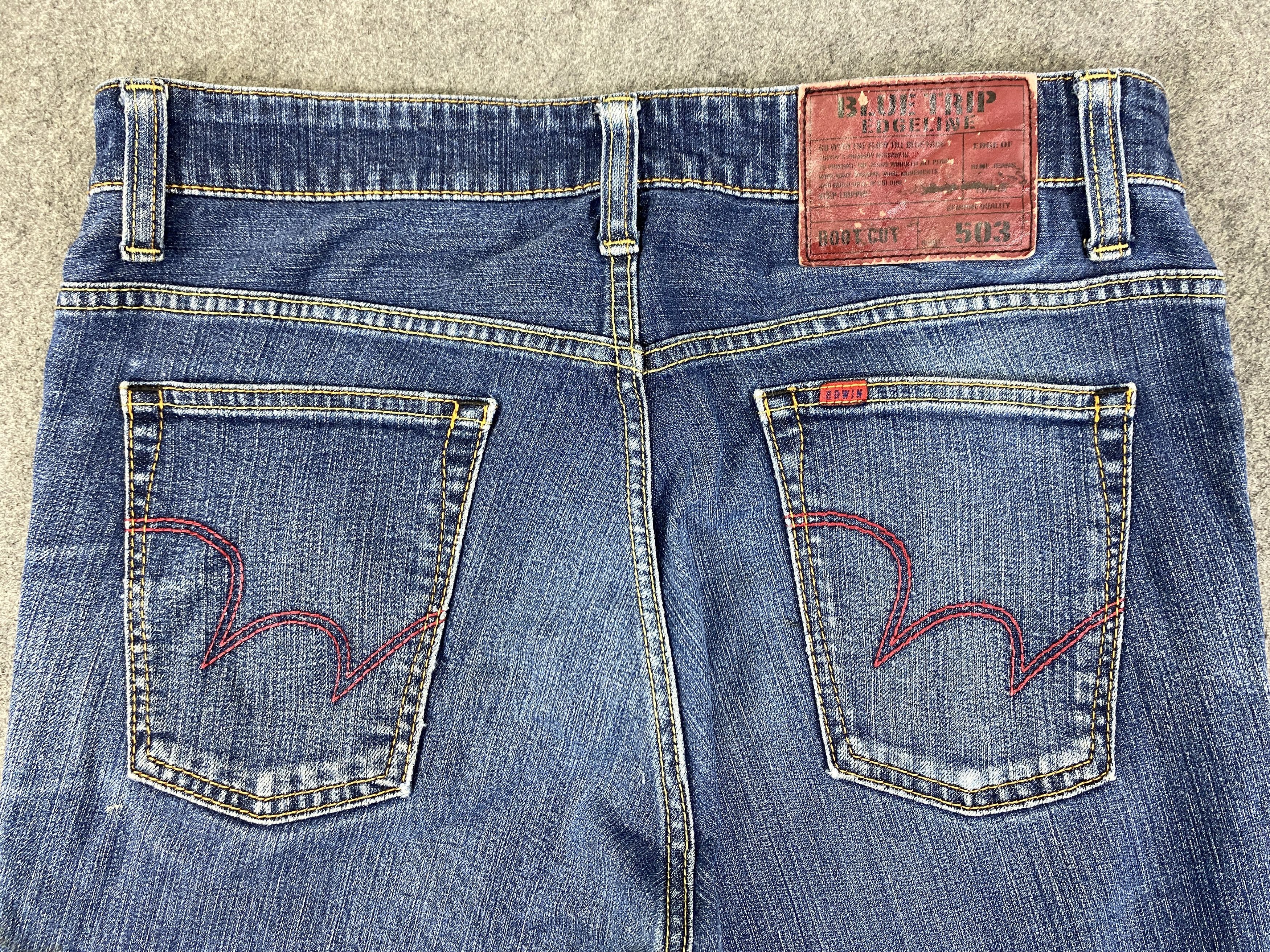 Japanese Brand Vintage Edwin 503 Flare Boot Cut Jeans 33x29.5 - JN3274 Size US 33 - 4 Thumbnail
