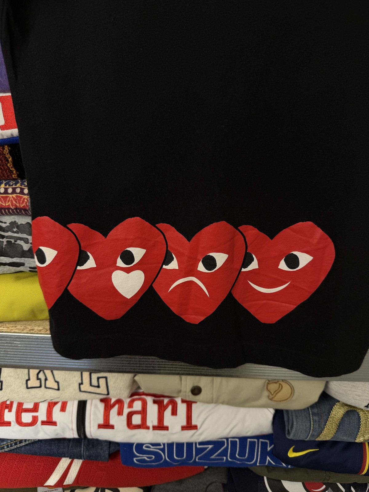 Comme des Garcons PLAY Comme Des Garcons Play CDG White y2k Tee Size US S / EU 44-46 / 1 - 4 Thumbnail