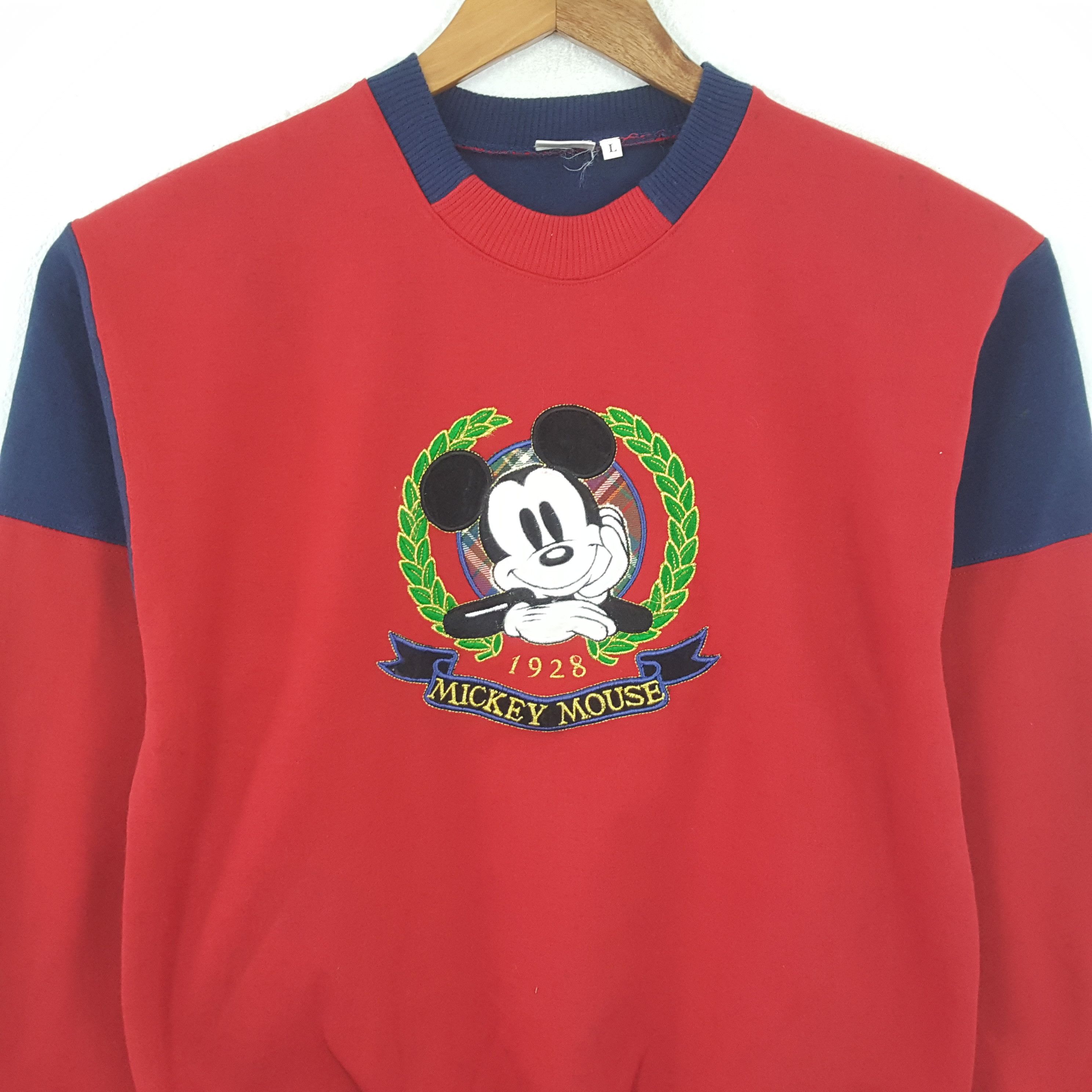Disney × Mickey Mouse × Vintage Vintage MICKEY MOUSE Disney Cartoon Characters Sweatshirt Size US M / EU 48-50 / 2 - 2 Thumbnail