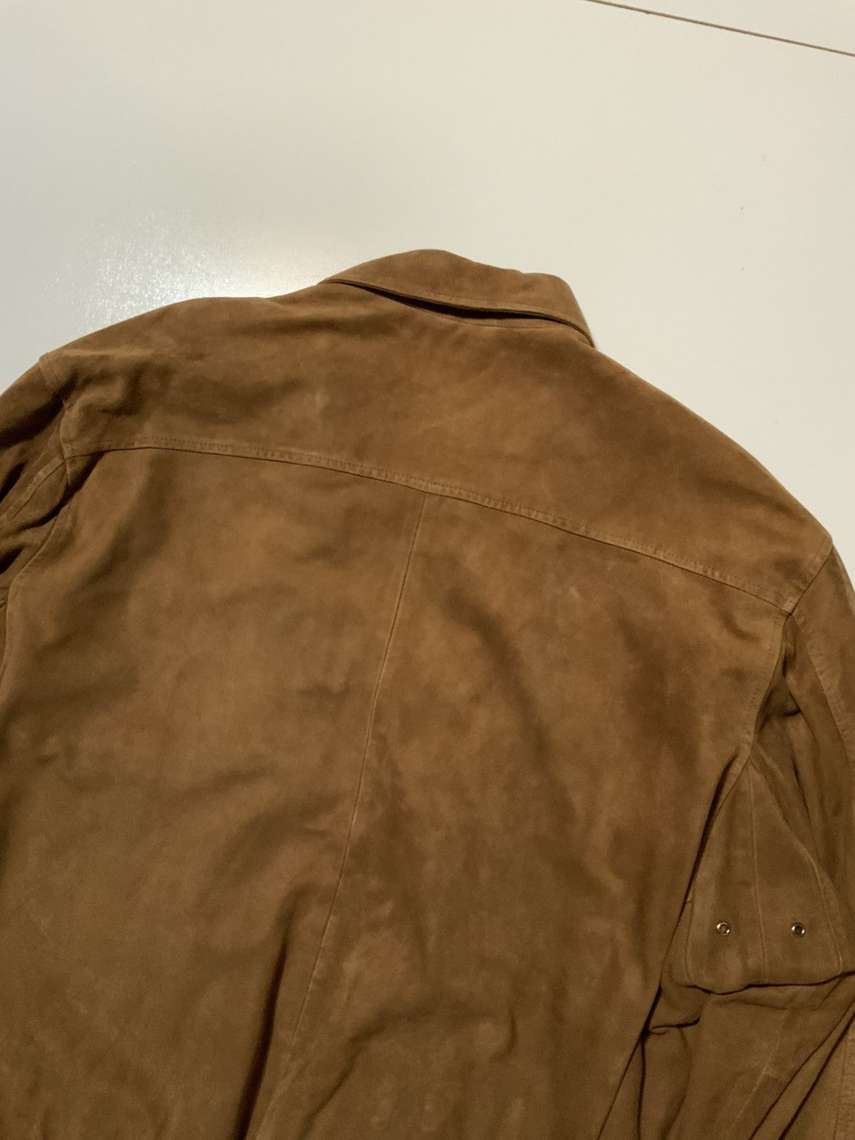 Golden Bear × Vintage Vintage Golden Bear Suede Leather Cognac Zip Bomber Jacket Size US XL / EU 56 / 4 - 9 Thumbnail