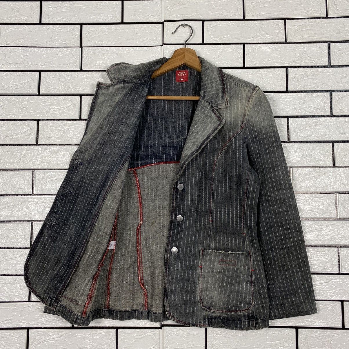 Japanese Brand 📌Hickory Chore Work Jacket Miss Sixty Issey Miyake Size M / US 6-8 / IT 42-44 - 13 Thumbnail