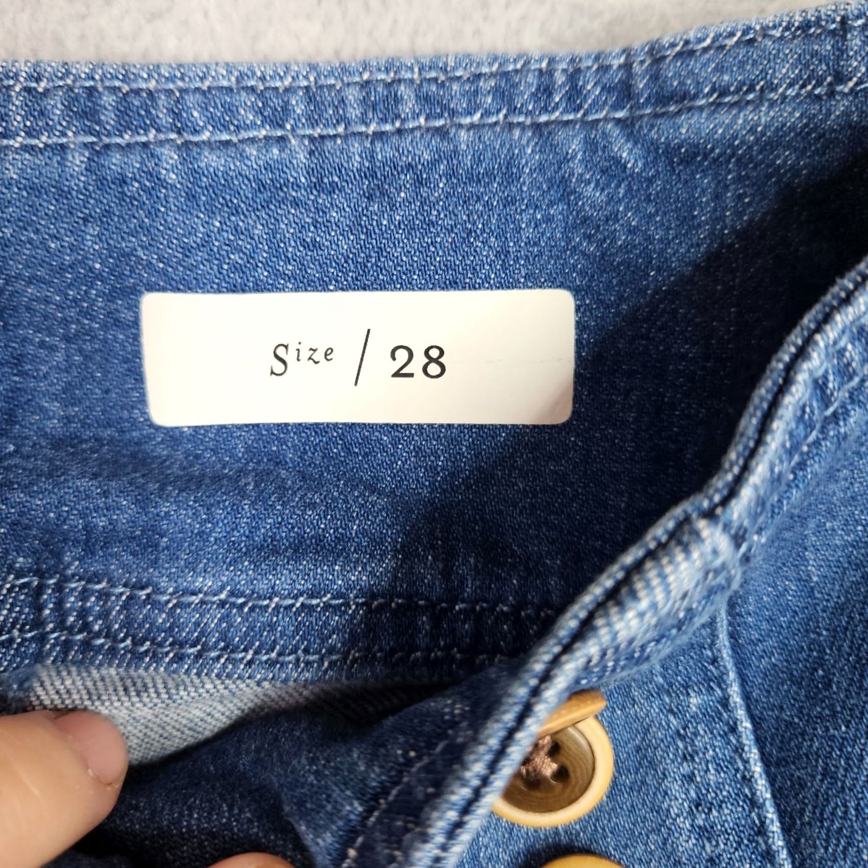 Vintage Pilcro Jeans Women’s Mid Rise Button Front Flare Size 28 Blue Denim 5-Pocket Regular Fit Vintage No N/A Size 28" / US 6 / IT 42 - 5 Thumbnail