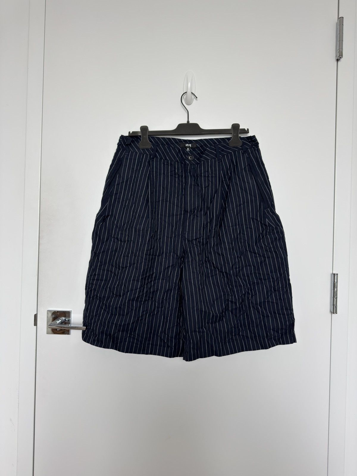 Stussy STUSSY Men's Volume Pleated Stripe Shorts | Grailed