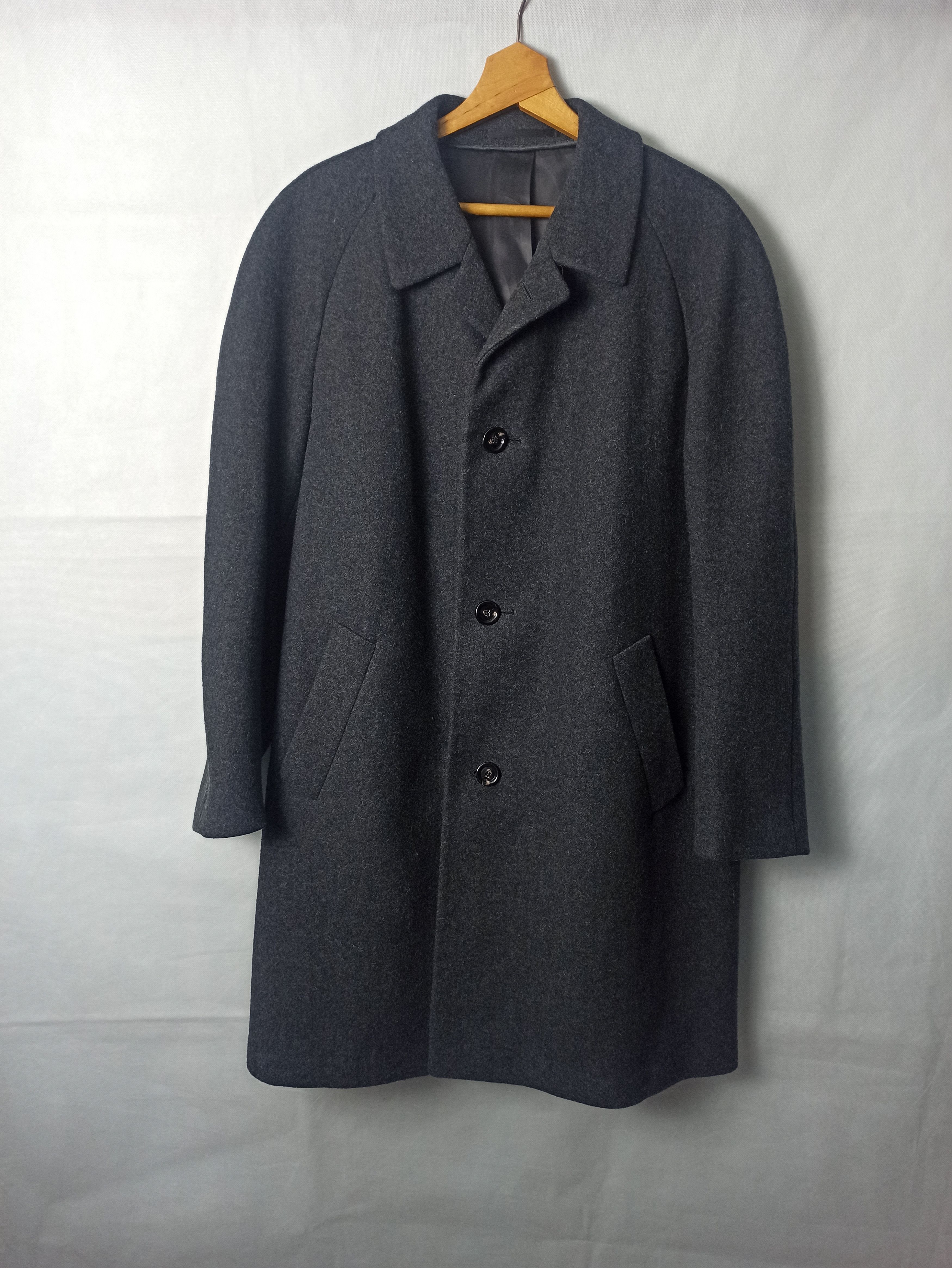 image of 90's Vintage Bavaria Loden Trachten Traditional Coat in Grey, Men's (Size Large)