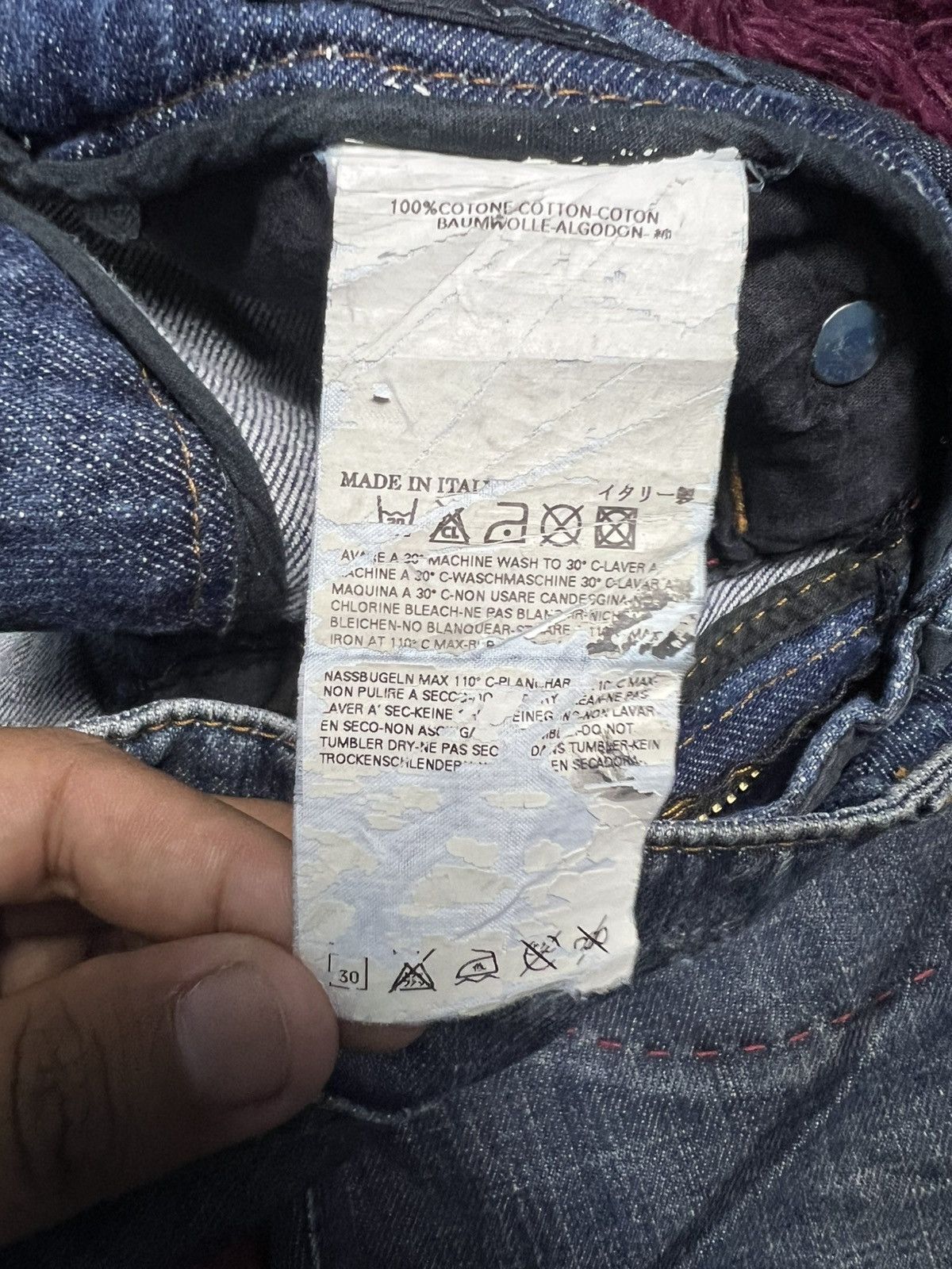 Dsquared2 DSQUARED2 "Faith" Distressed Denim Jeans (45) Size US 44 / EU 60 - 9 Thumbnail