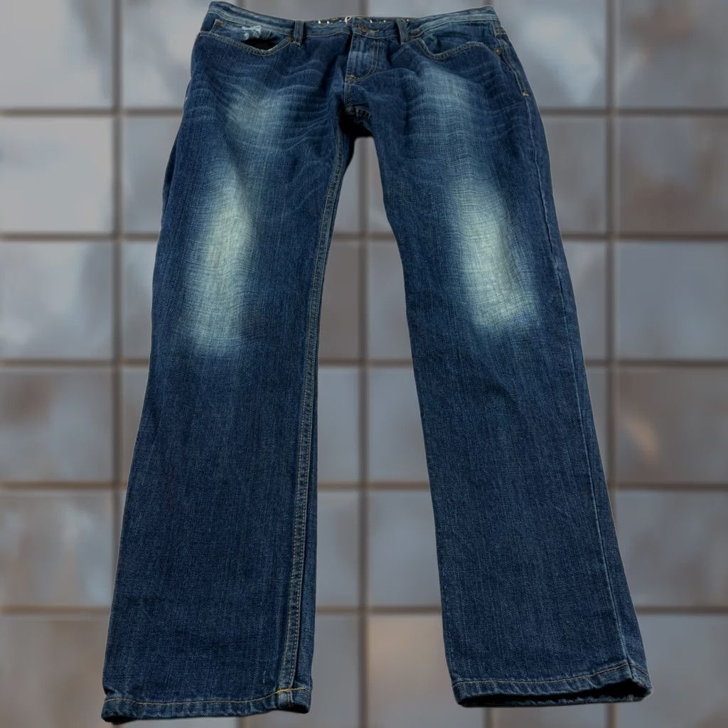 Cult Of Individuality Cult Of Individuality Jeans Mens 38x34 Blue Hagen Relaxed Tapered Distressed Denim Men Jeans Blue 90s Size US 38 / EU 54 - 1 Thumbnail