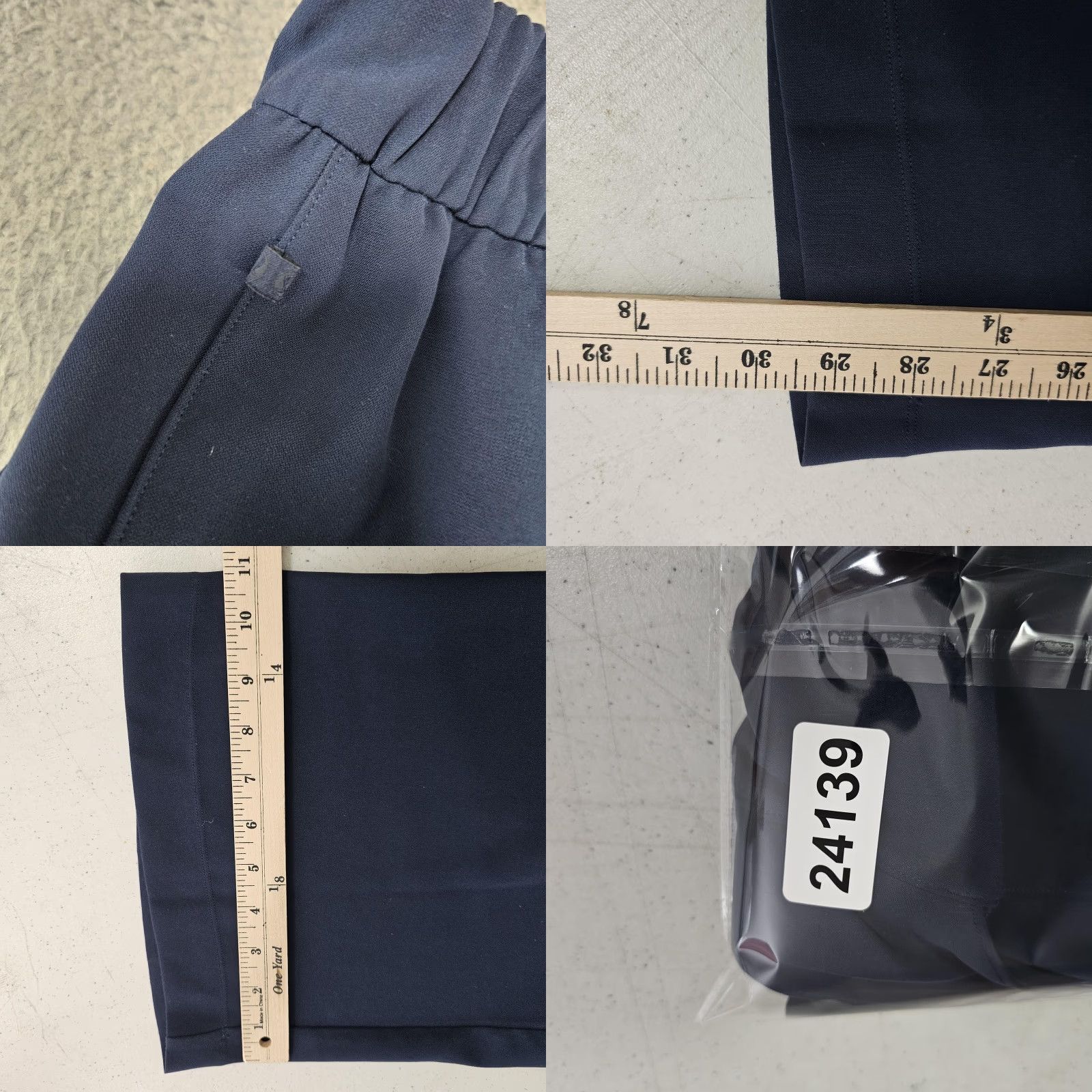 Lululemon Lululemon Noir Pants Blue 26x30 Stretch High Rise Wide Leg Wrinkle Free Career Size 28" / US 6 / IT 42 - 8 Thumbnail