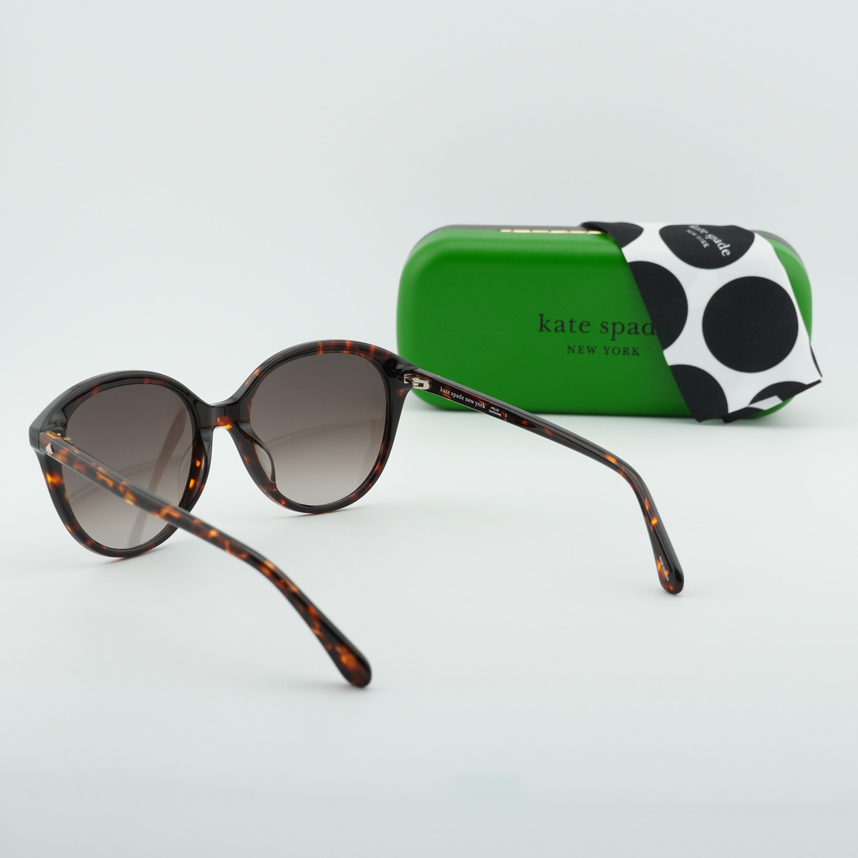 Kate Spade Kate Spade BRIA/G/S 0086 HA Sunglasses Havana Round Frame Size ONE SIZE - 10 Thumbnail
