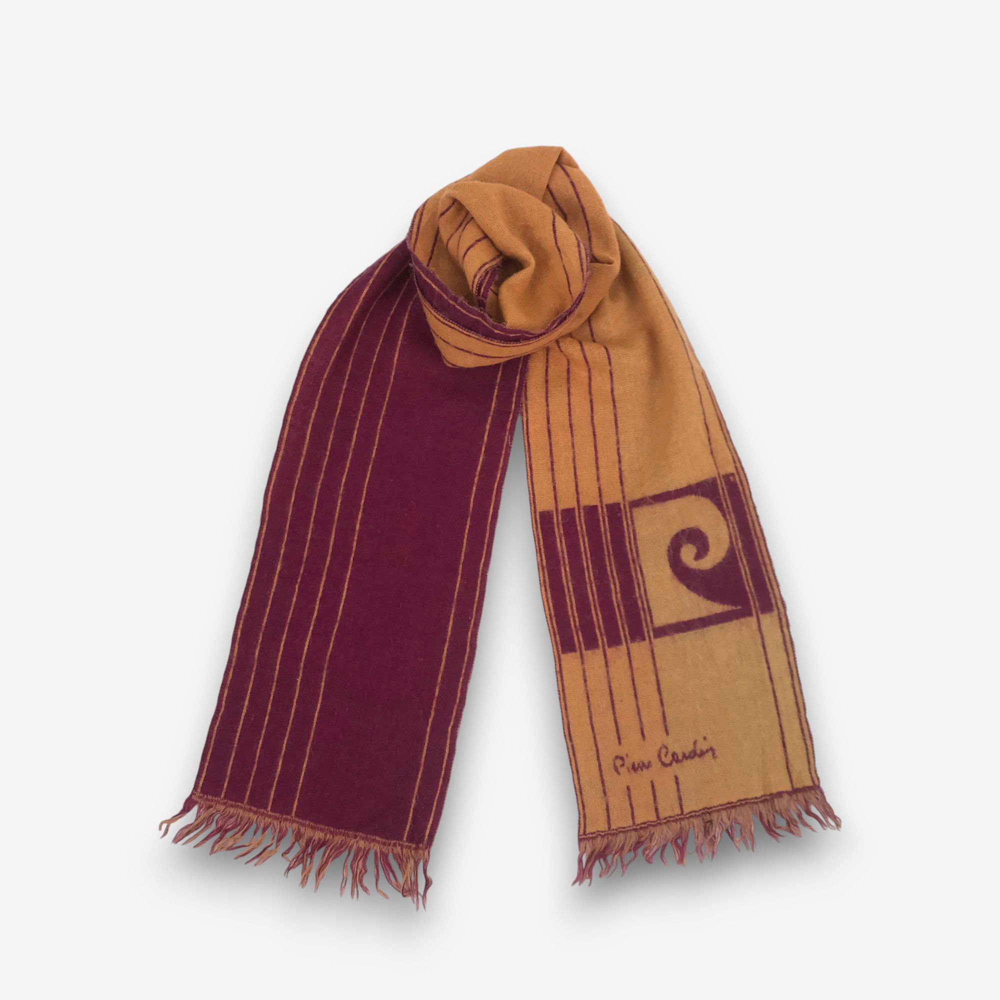 Pierre Cardin Vintage Pierre Cardin Scarf Winter Muffler Wool Scarves Size ONE SIZE - 5 Thumbnail