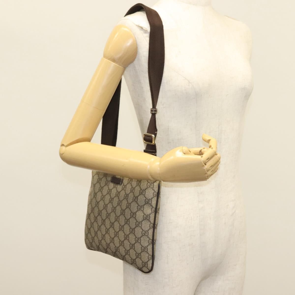 Gucci GUCCI GG Supreme Shoulder Bag Pvc Beige Gold Size ONE SIZE - 23 Thumbnail