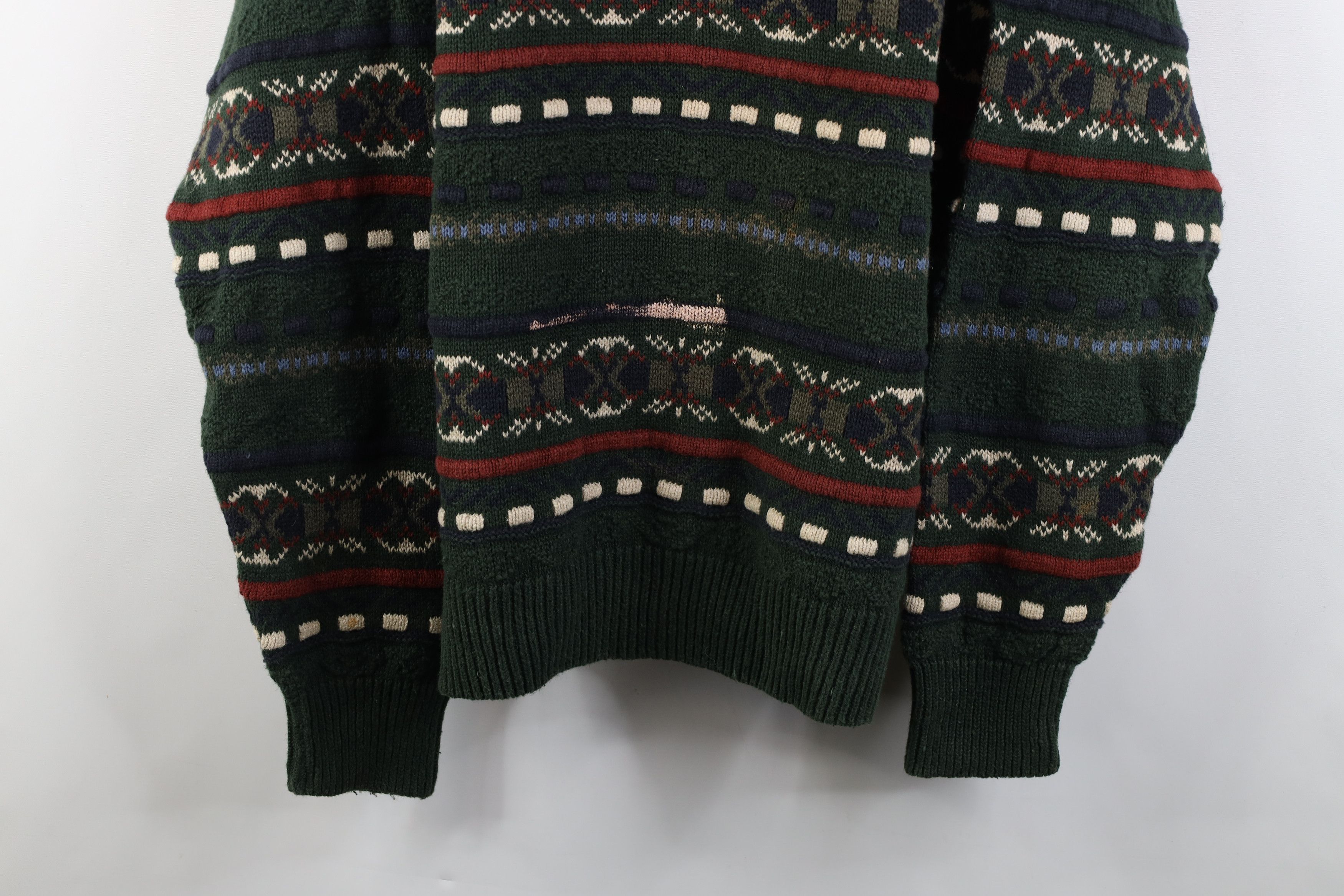 Vintage Vintage 90s Streetwear Coogi Style Fair Isle Knit Sweater Size US XL / EU 56 / 4 - 3 Thumbnail