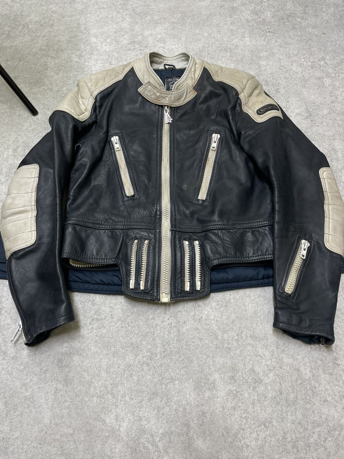 Hein Gericke Hein Gericke VTG Speed Team Racing Moto Hype Jacket Beige Size US M / EU 48-50 / 2 - 2 Thumbnail