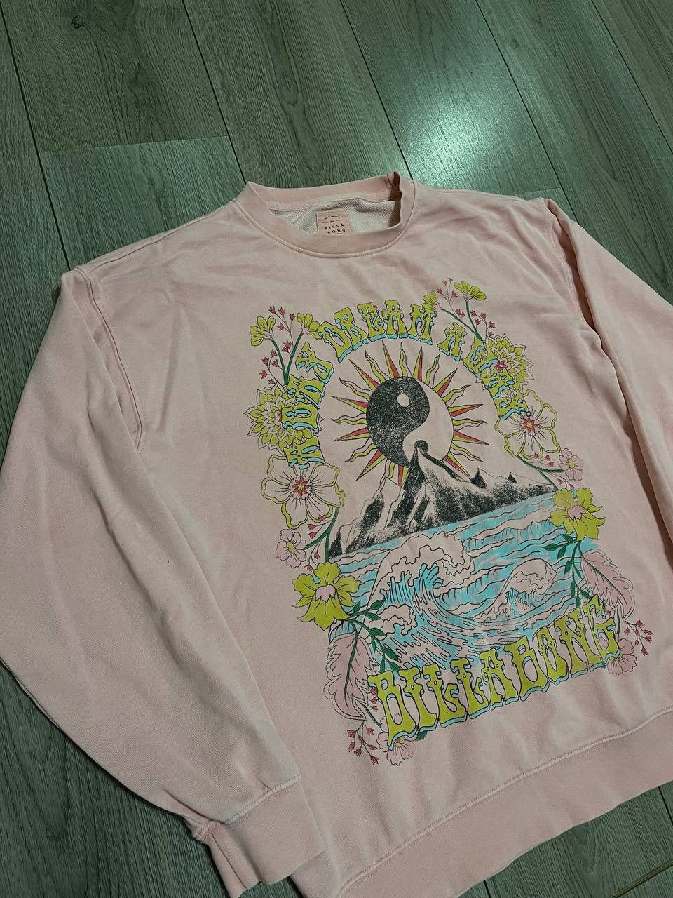 Billabong × Vintage Rare Vintage Billabong Sweatshirt Pink Size S Size S / US 4 / IT 40 - 1 Thumbnail