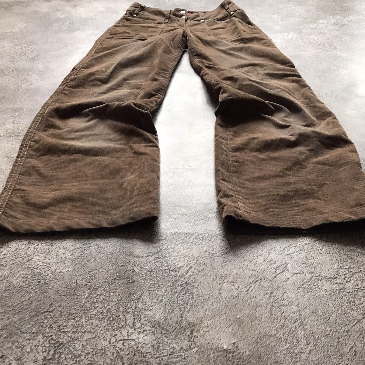 Vintage Vintage 90s Baggy Cargo Pants Khaki Workwear Streetwear 28 Size 28" / US 6 / IT 42 - 1 Thumbnail