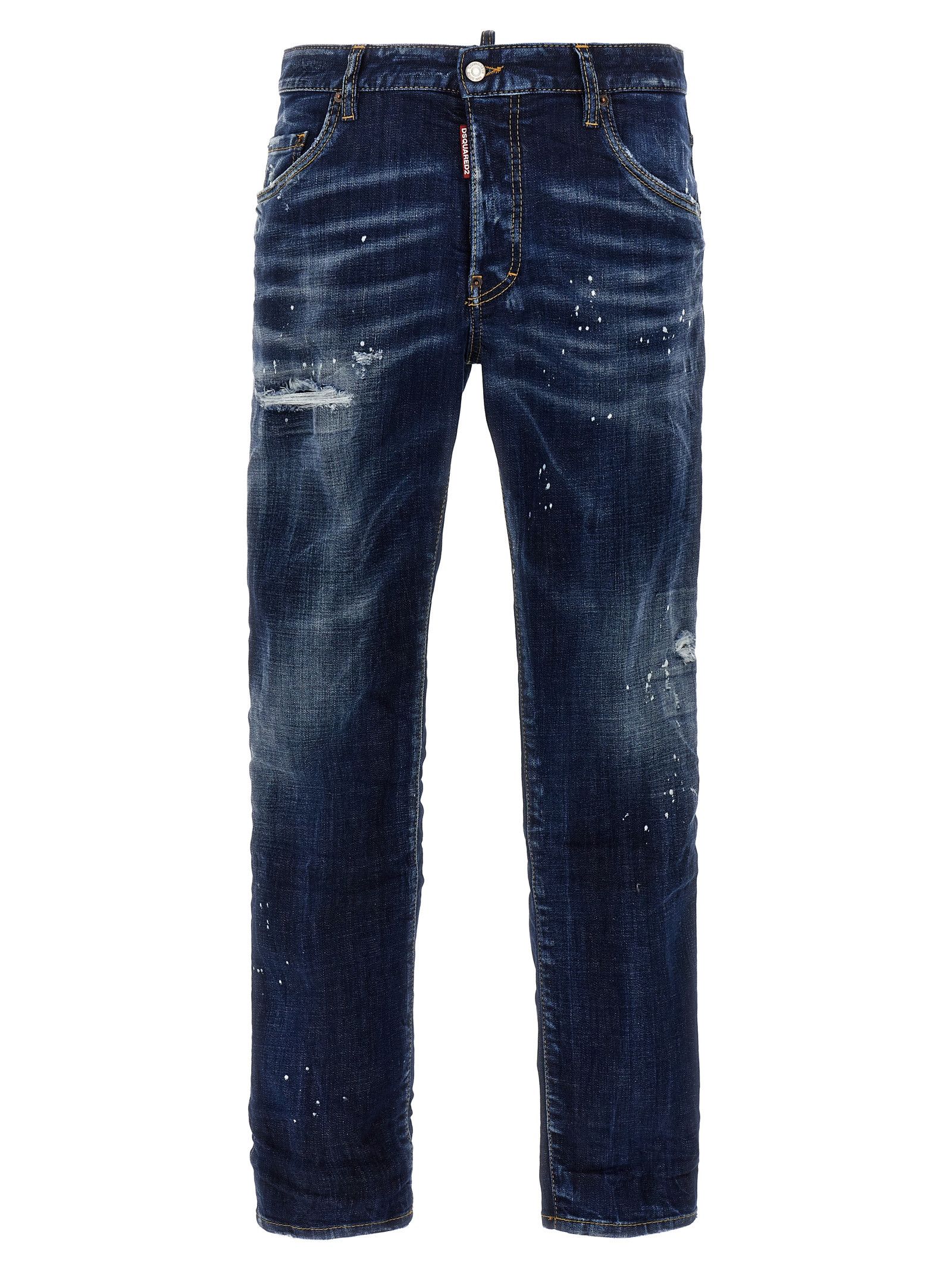 DSQUARED2 / ディースクエアード | ダメージ加工 テーパードデニムパンツ | 36 | インディゴ | レディース – KLD