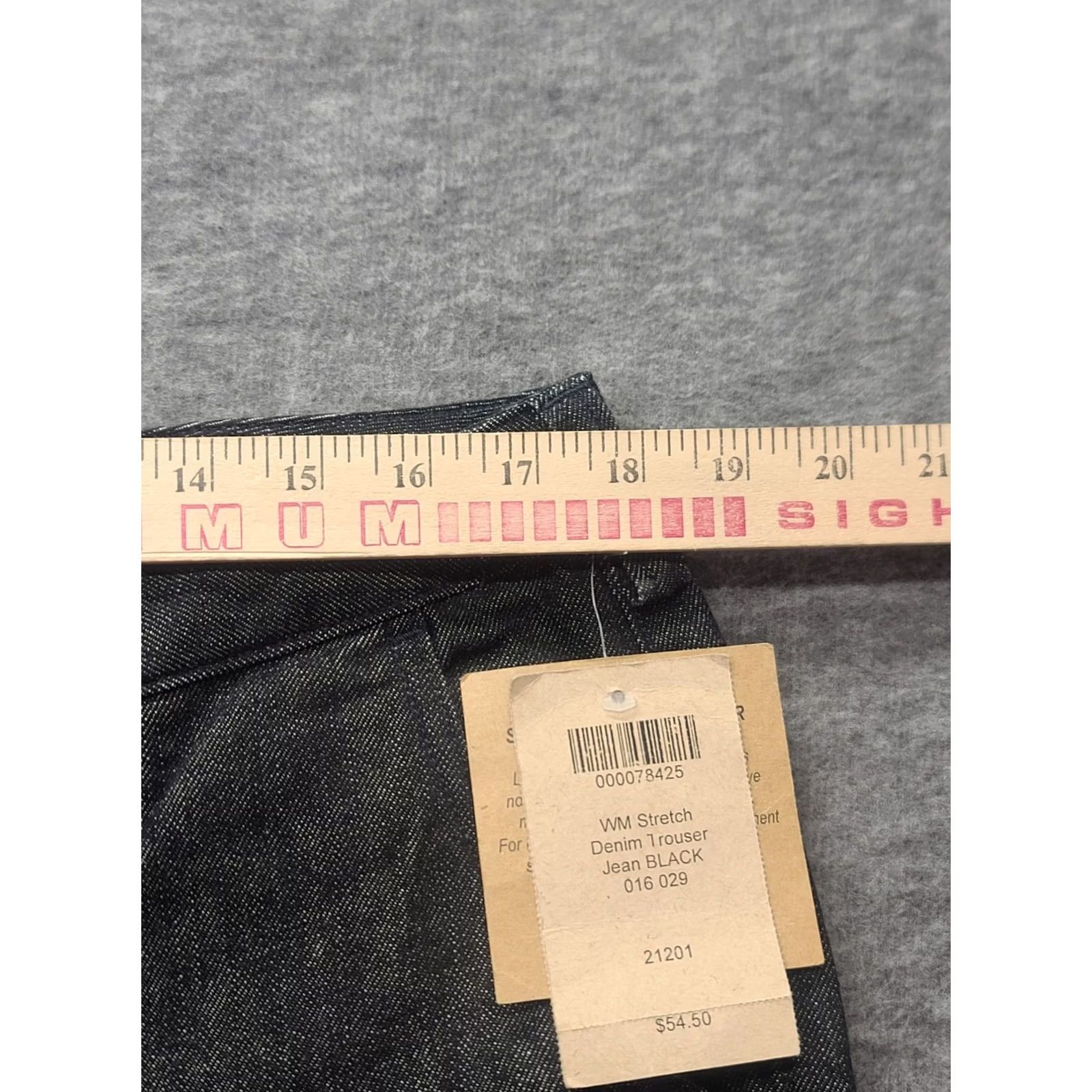 Vintage Duluth Jeans Womens 16x29 Relaxed High Rise Bootcut Dark Denim Cotton Spandex Size 38" / US 16 / IT 52 - 5 Thumbnail