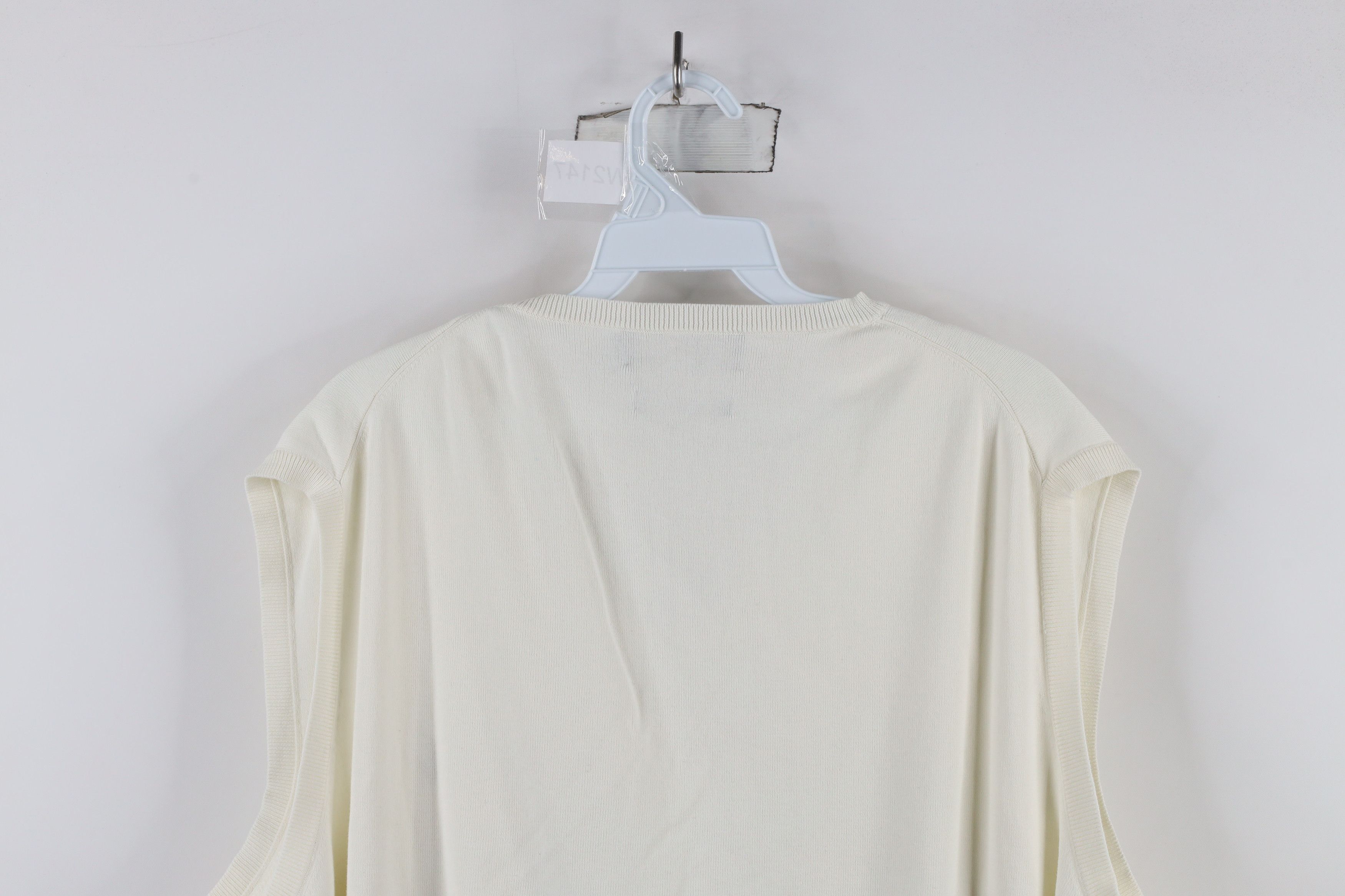Ralph Lauren × Vintage Vintage 90s Ralph Lauren Cotton Knit V-Neck Sweater Vest Size US XXL / EU 58 / 5 - 10 Thumbnail