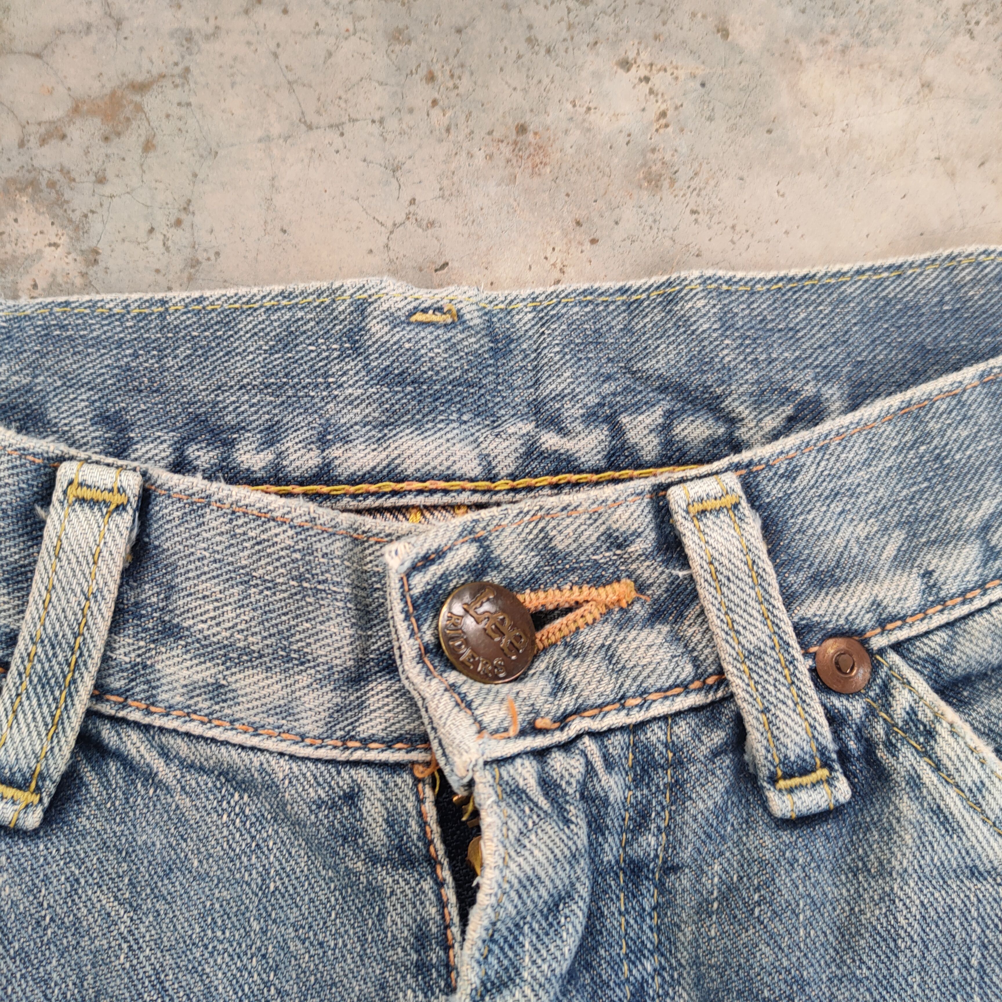 Lee W29 VINTAGE LEE FADED DISTRESSED JEAN DENIM PANTS Size US 29 - 5 Thumbnail