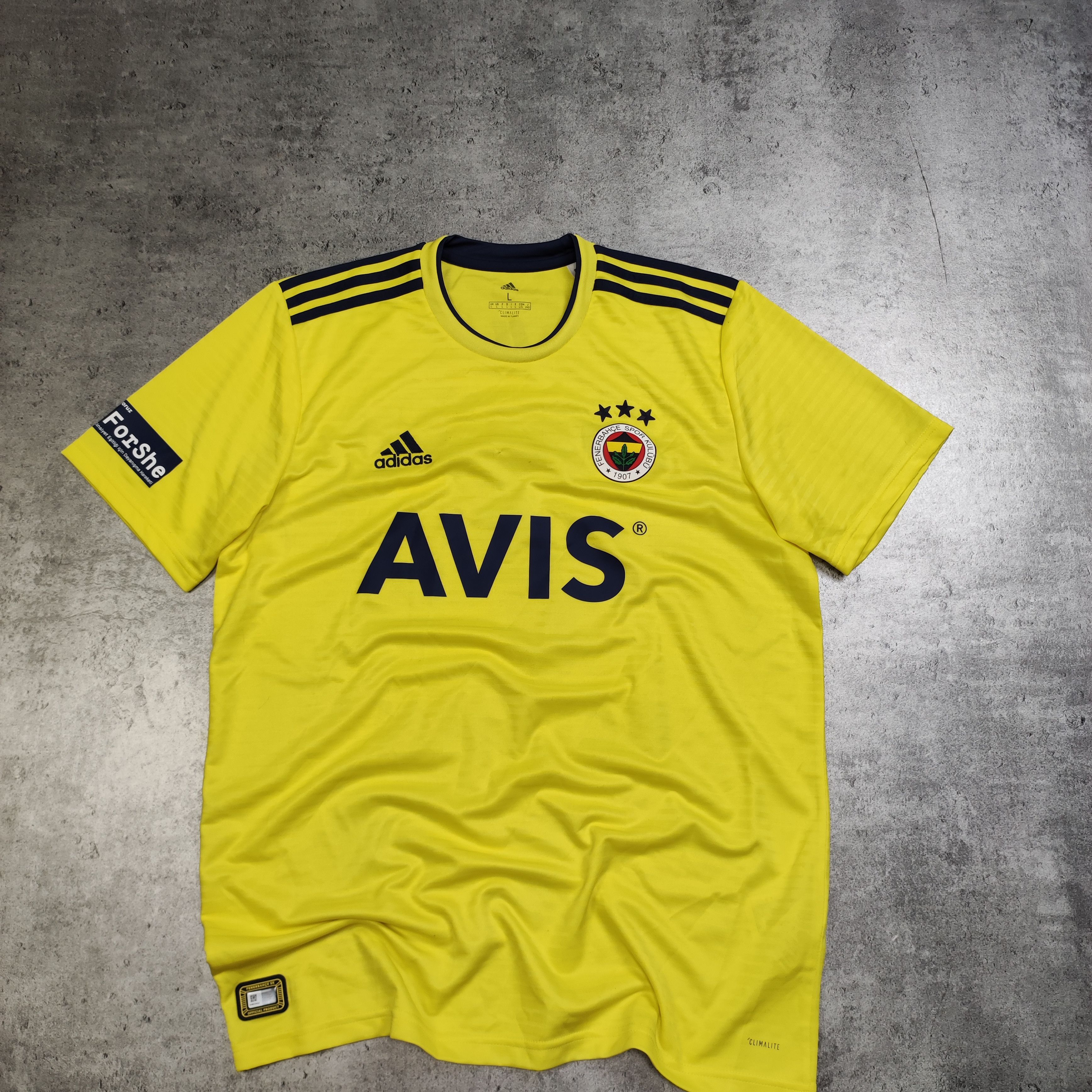 Adidas RARE Fenerbahce FK Adidas Football Home #7Salman Jersey Size US L / EU 52-54 / 3 - 2 Thumbnail