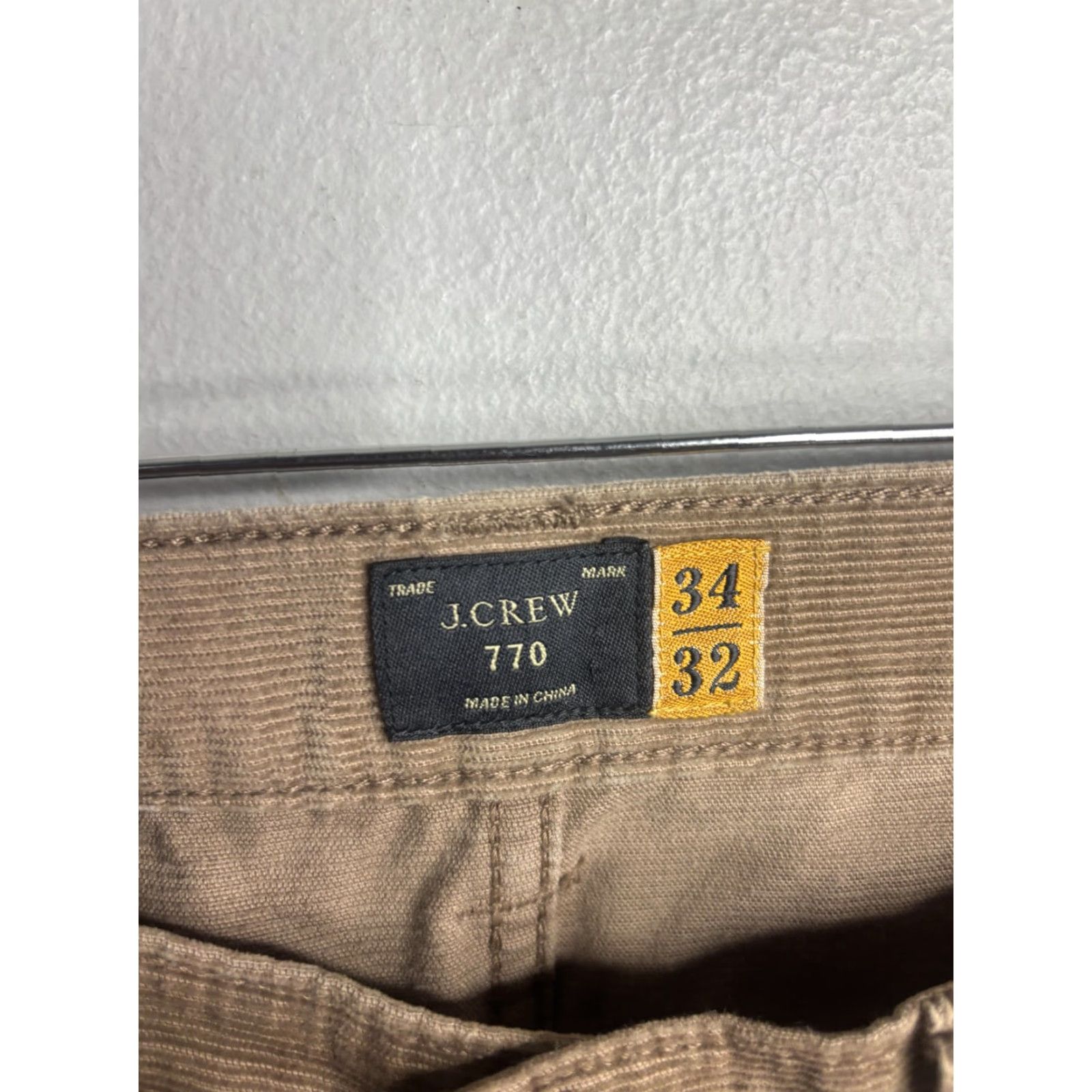 J.Crew J.Crew Pants Mens 34x32 Beige Corduroy 770 Straight 5 Pocket Casual Cords Shirt Footnotes Size US 34 / EU 50 - 5 Thumbnail